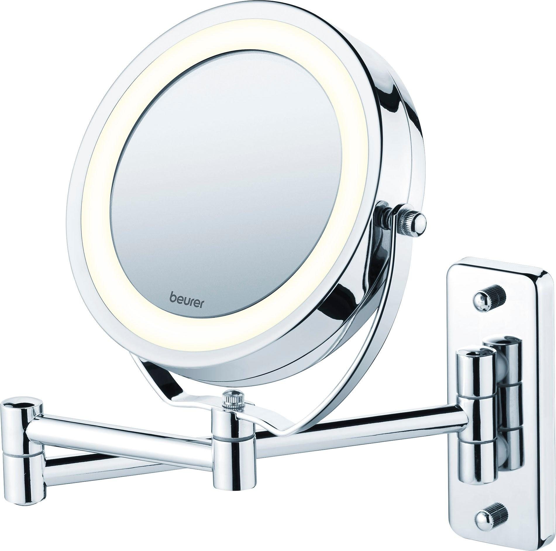 BEURER Kosmetikspiegel BS 59, Drehbare Spiegelfläche (11cm) und helles LED- Licht