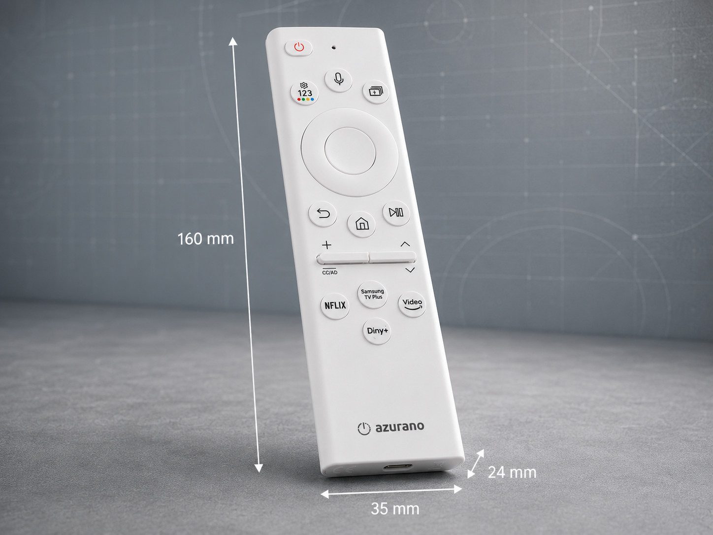 azurano Ersatz für SAMSUNG BN59-01391B, BN5901391B, BN59-01385B, TM2281E, Universal-Smart-TV-Fernbedienung (SUB BN59-01385B & A)