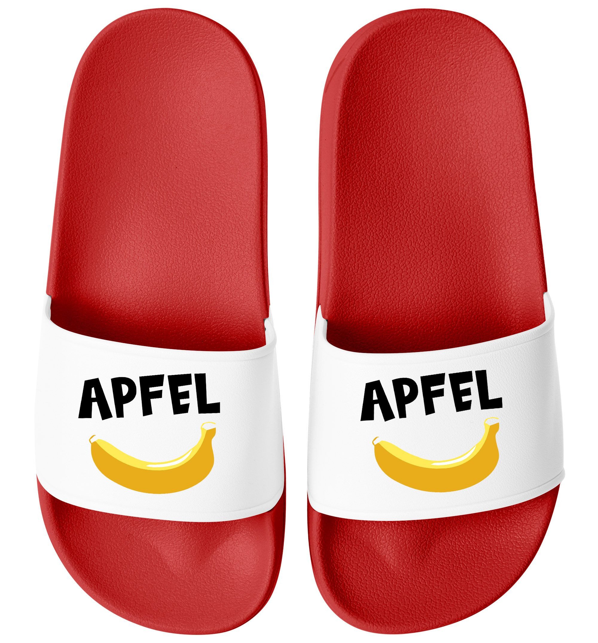 MoonWorks Moonworks® Badeschlappen mit Apfel-Banane Motiv günstig online kaufen