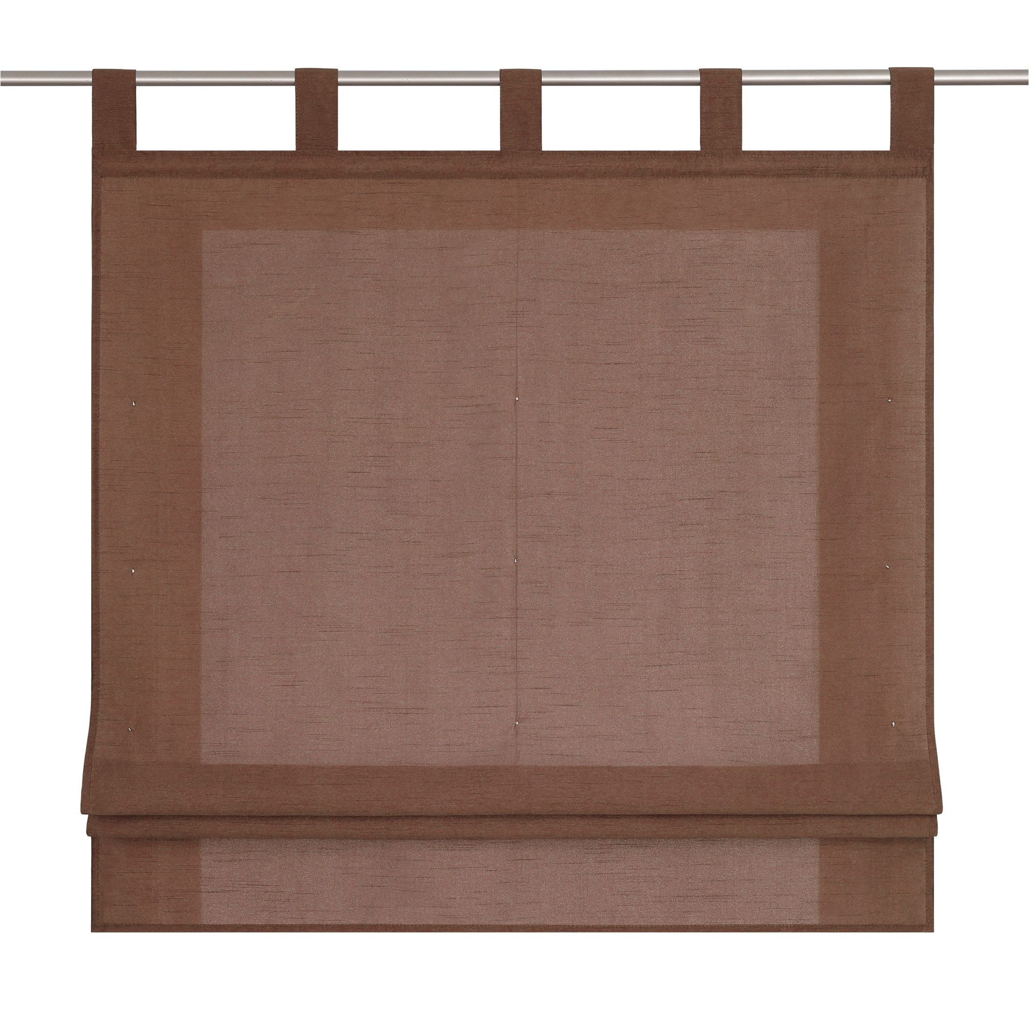 Joyswahl Raffrollo, mit Schlaufen, Uni Strukturiertes Gewebe Gardinen Küche günstig online kaufen