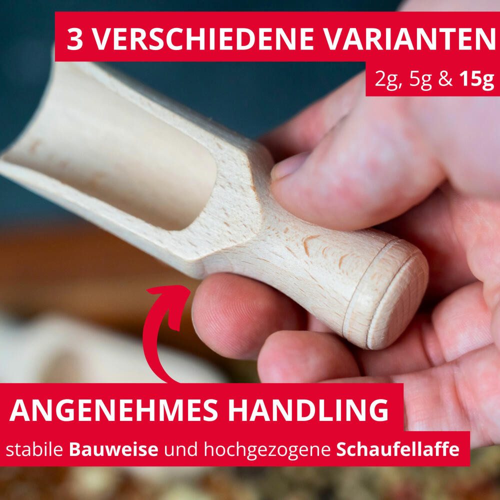 WESTMARK Backschaufeln 2tlg., Füllvolumen: je 15 gr, Gewürzschaufel, Maxi, platzsparend, nachhaltig, langlebig