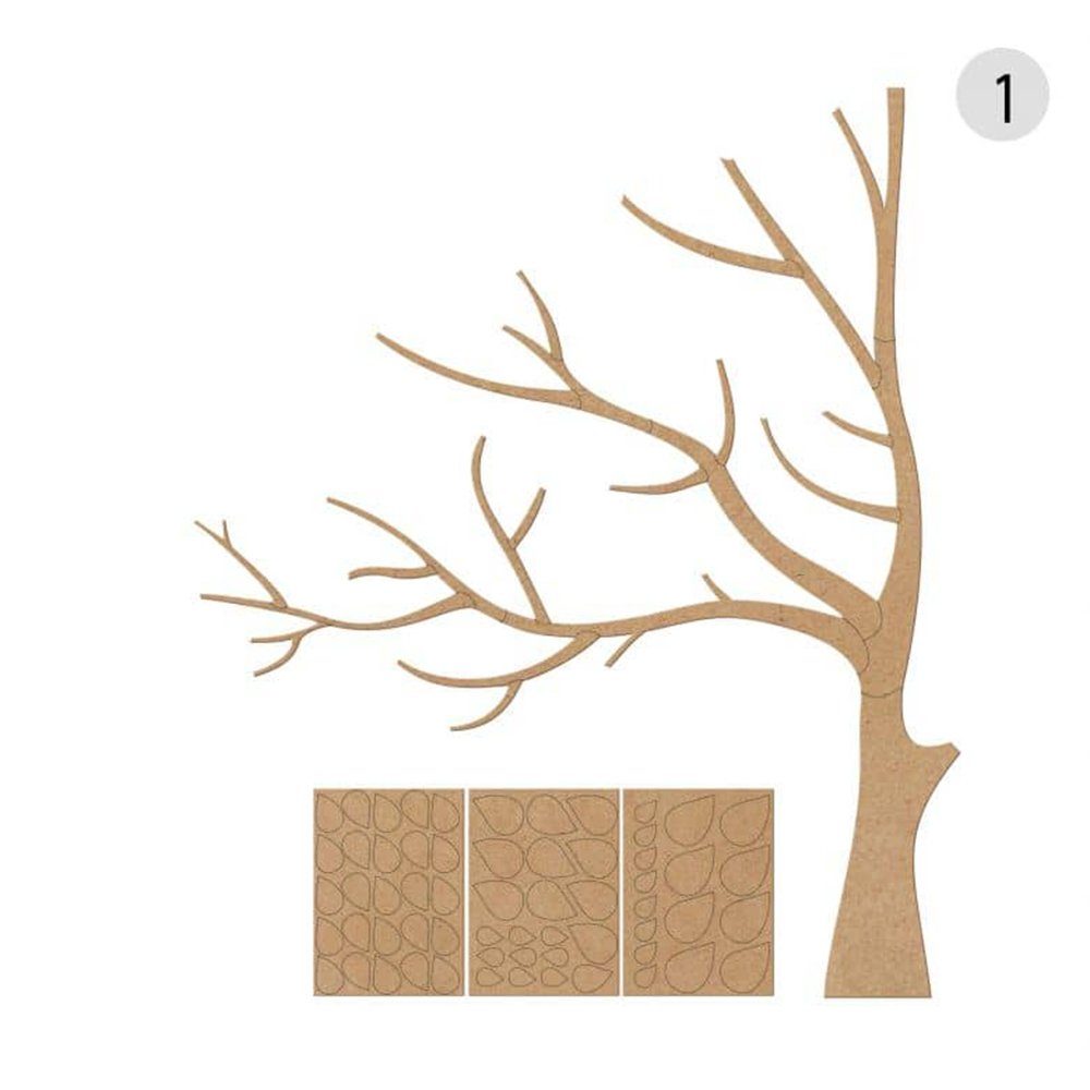 K&L Wall Art Holzbild Lebensbaum Kinderzimmer günstig online kaufen