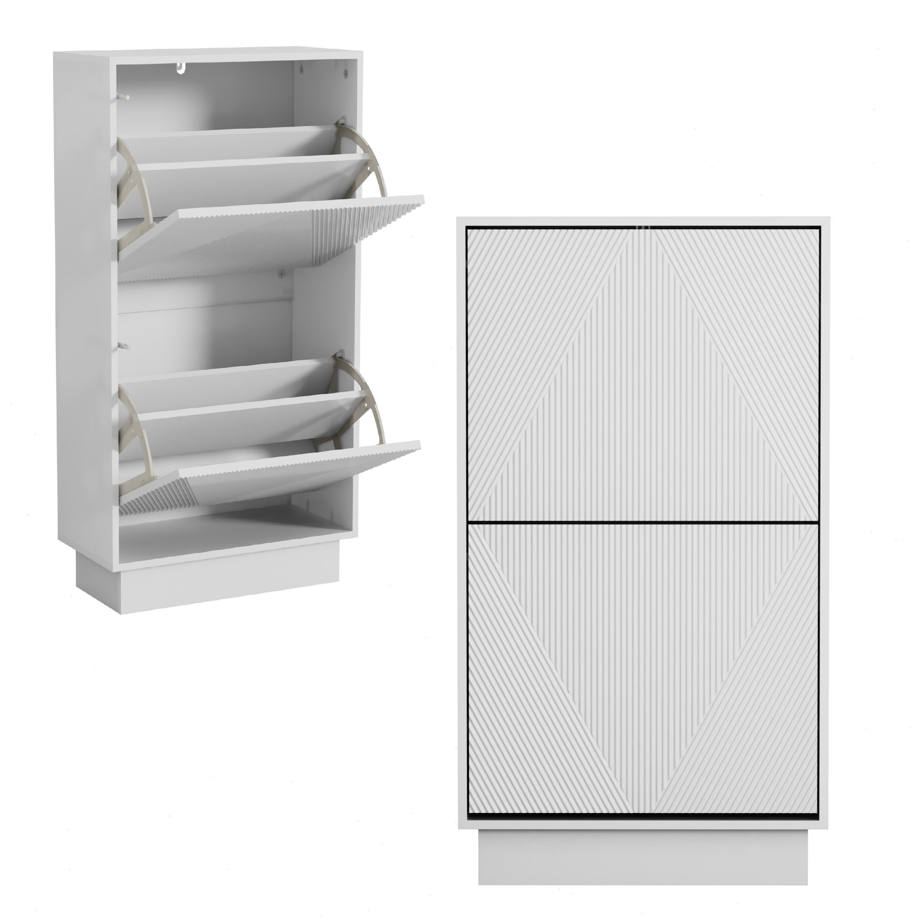 UEV Schuhschrank mit 2 Klappen, Schuhregal günstig online kaufen