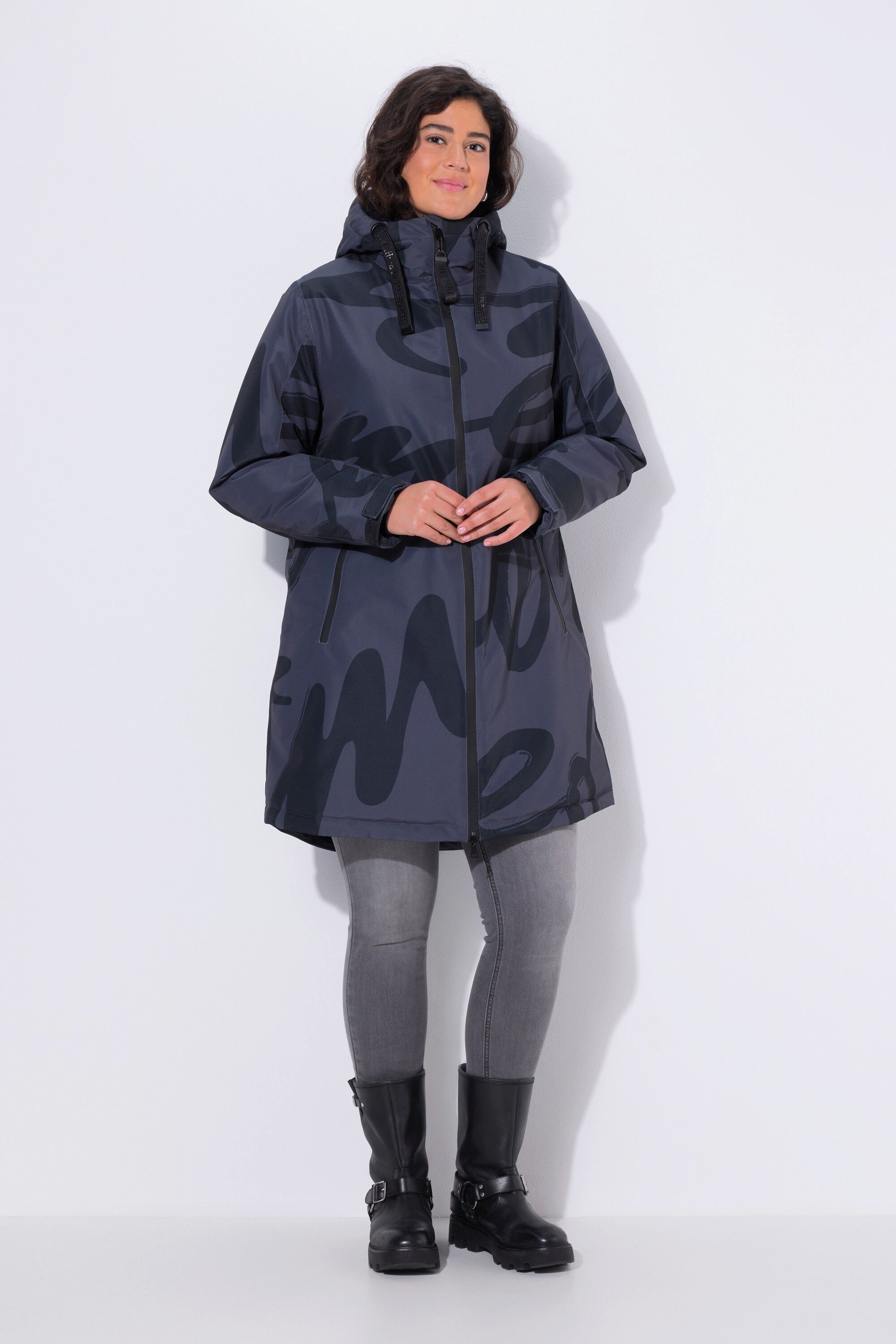 Ulla Popken Wintermantel HYPRAR Funktions-Mantel wasserdicht Teddyfutter günstig online kaufen