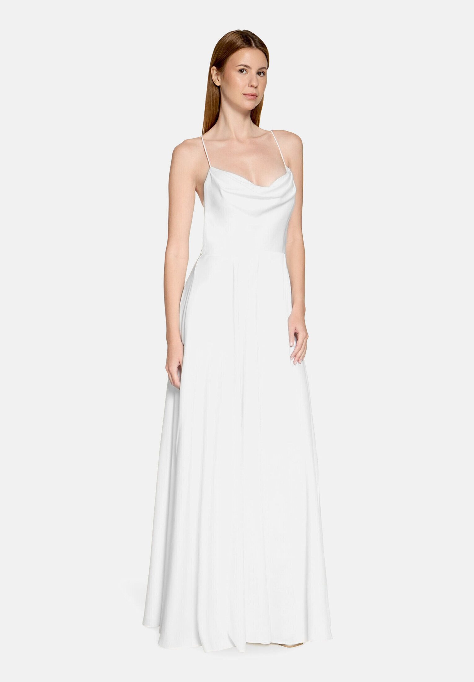 Vera Mont Abendkleid Damen mit Wasserfallausschnitt Material