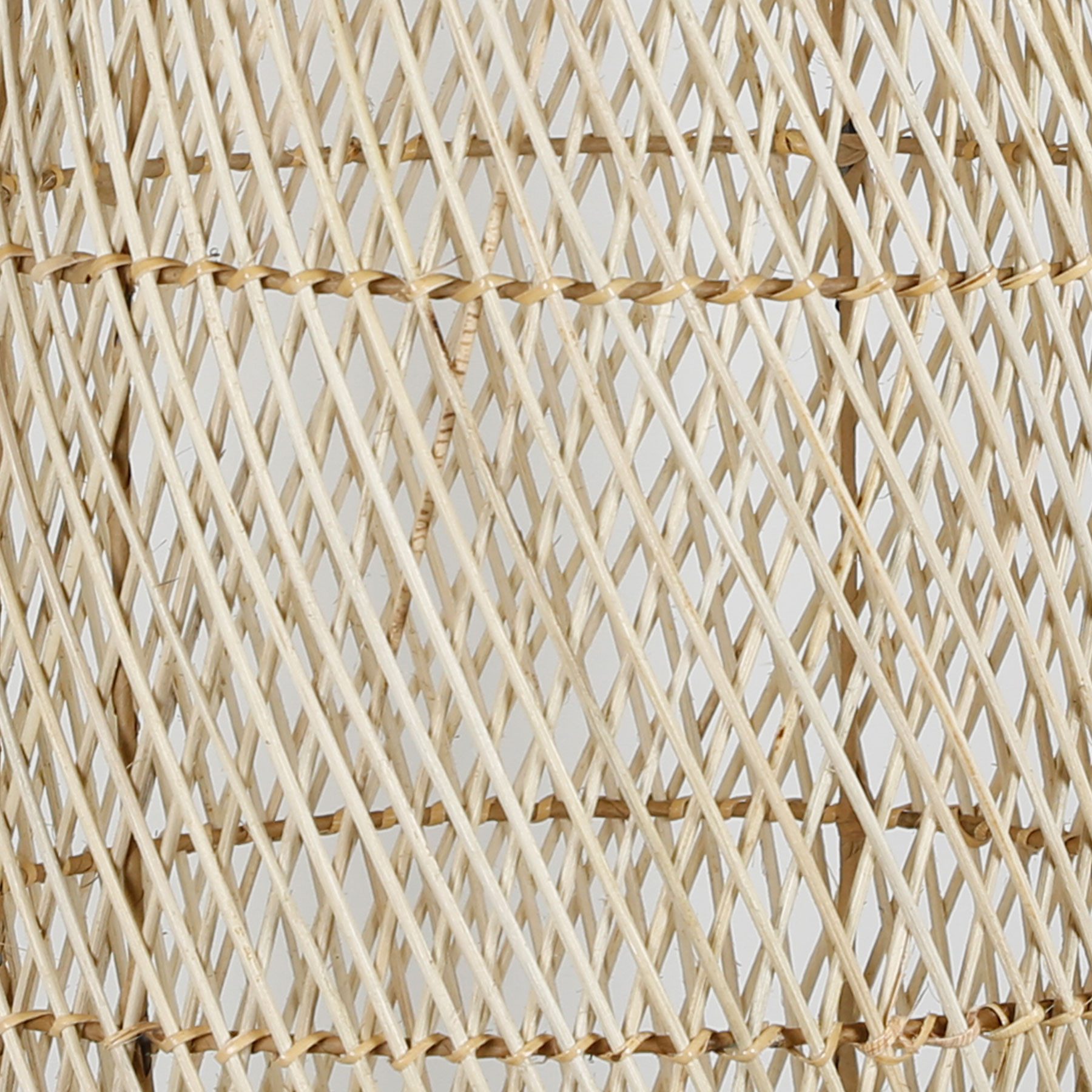 Casa Moro Deckenleuchte XL Pendelleuchte Rattan Natur – Hängelampe Ø 30 x H 72 cm, ohne Leuchtmittel, E27, Wohnzimmer, Schlafzimmer