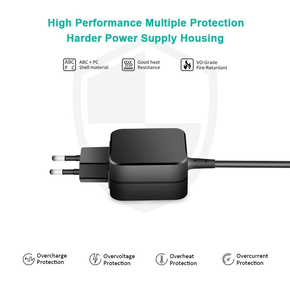 TOPCHARGER Netzteil 5V Für Medion Akoya E2228T MD 61900 – Netzadapter Mit 120 Cm Kabel (CE-zertifiziert)