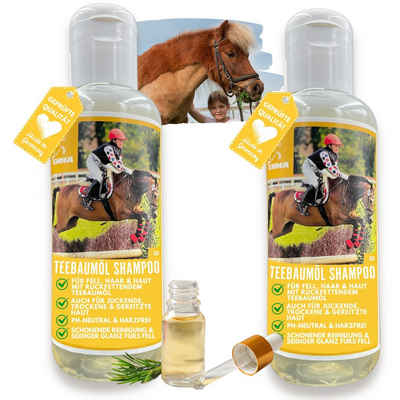 EMMA Eventing Tiershampoo Hundeshampoo Pferdeshampoo 0,5l Teebaumöl sensitiv glänzendes Fell, 250 ml
