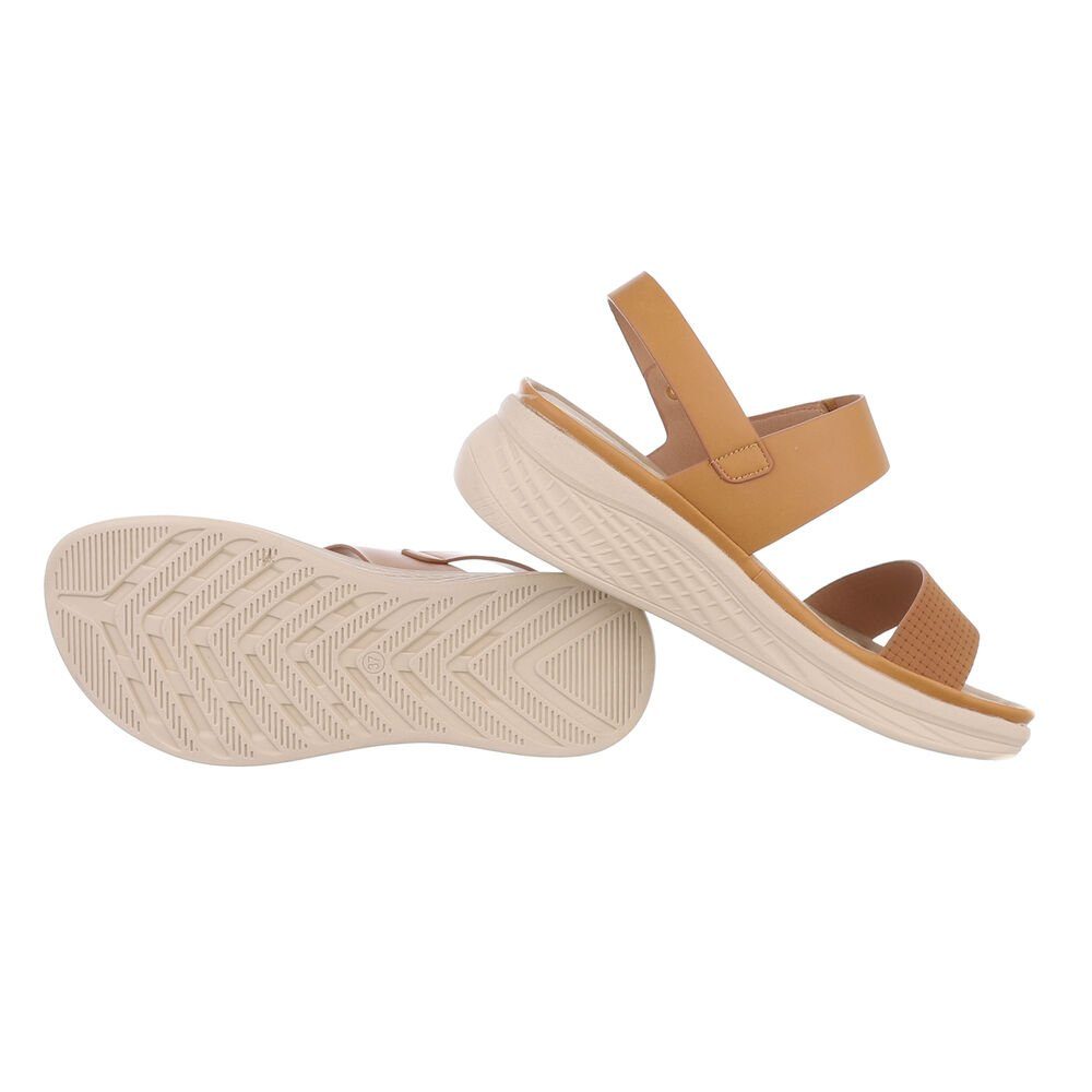 Ital-Design Damen Freizeit Plateausandaletten Keilabsatz/Wedge Keilsandalet günstig online kaufen