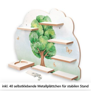 Kreative Feder Wandregal MUSIKBOX-REGAL Baum, für TONIE-BOX und TONIES inkl. 40 Metallplättchen