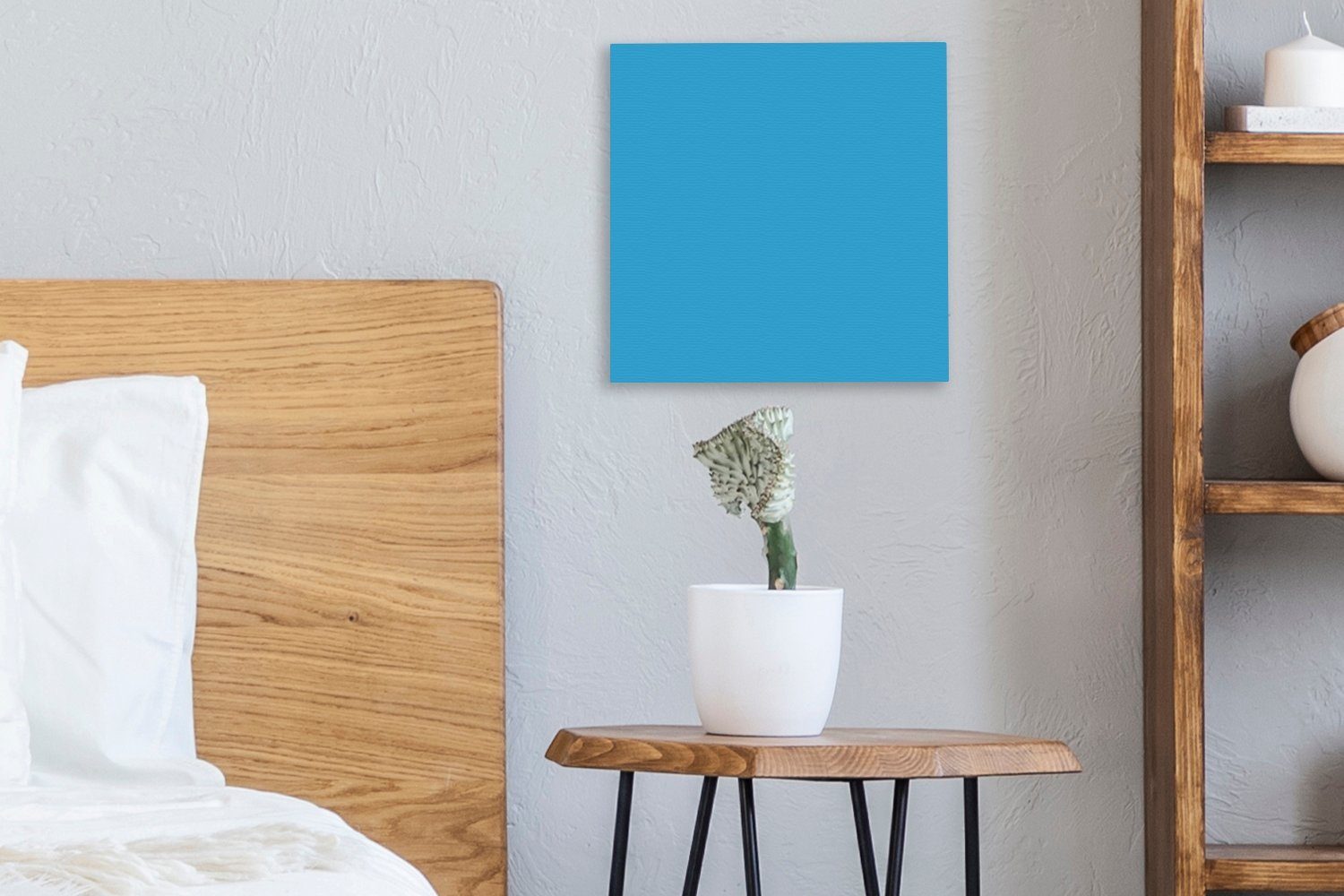 OneMillionCanvasses® Leinwandbild Blau - Licht St), Design, bunt für Wohnzimmer (1 - Bilder Leinwand Schlafzimmer