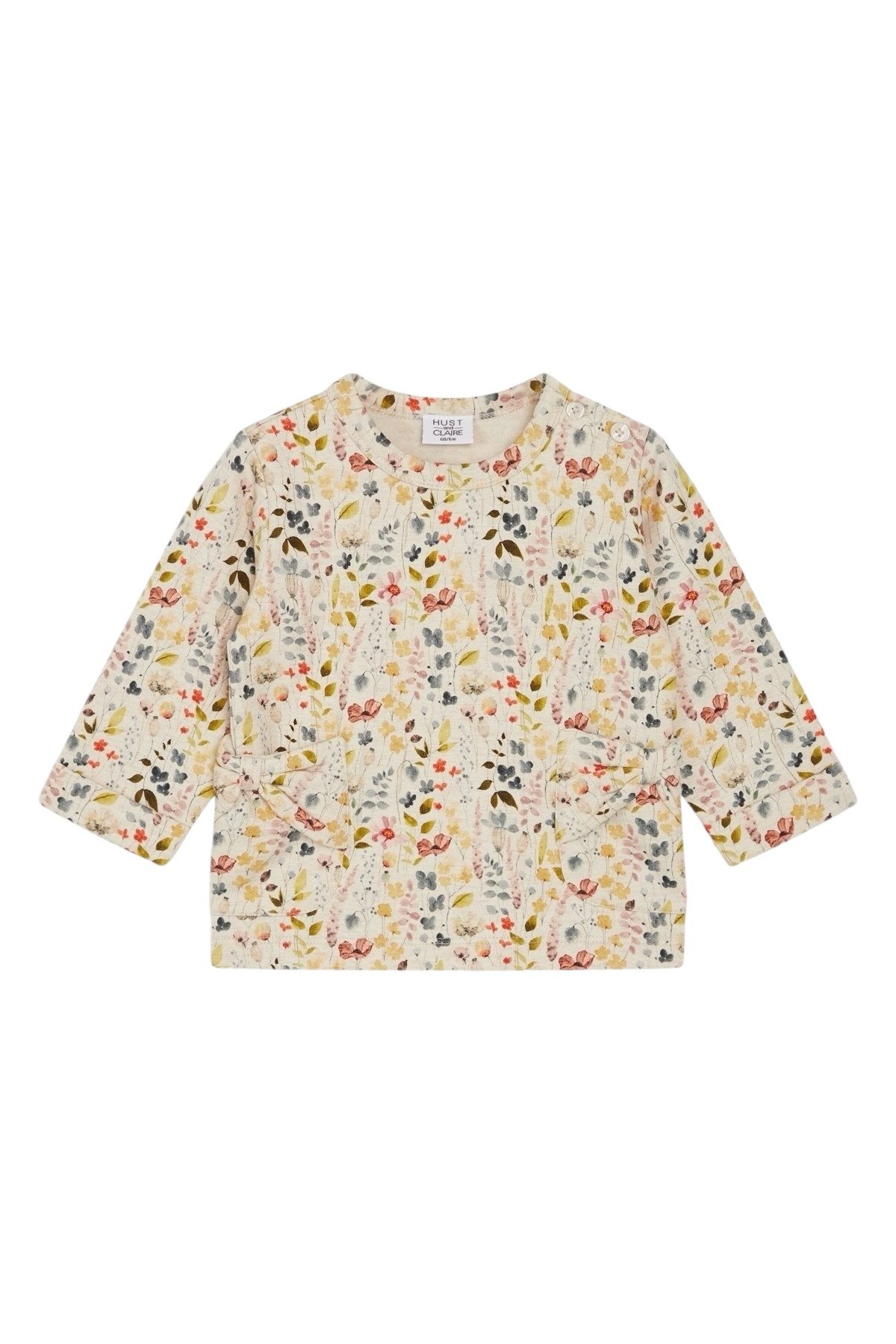 Hust & Claire Sweatshirt SANIYA (1-tlg) Hust & Claire Sweatshirt Saniya – Langarmshirt mit Blumenprint