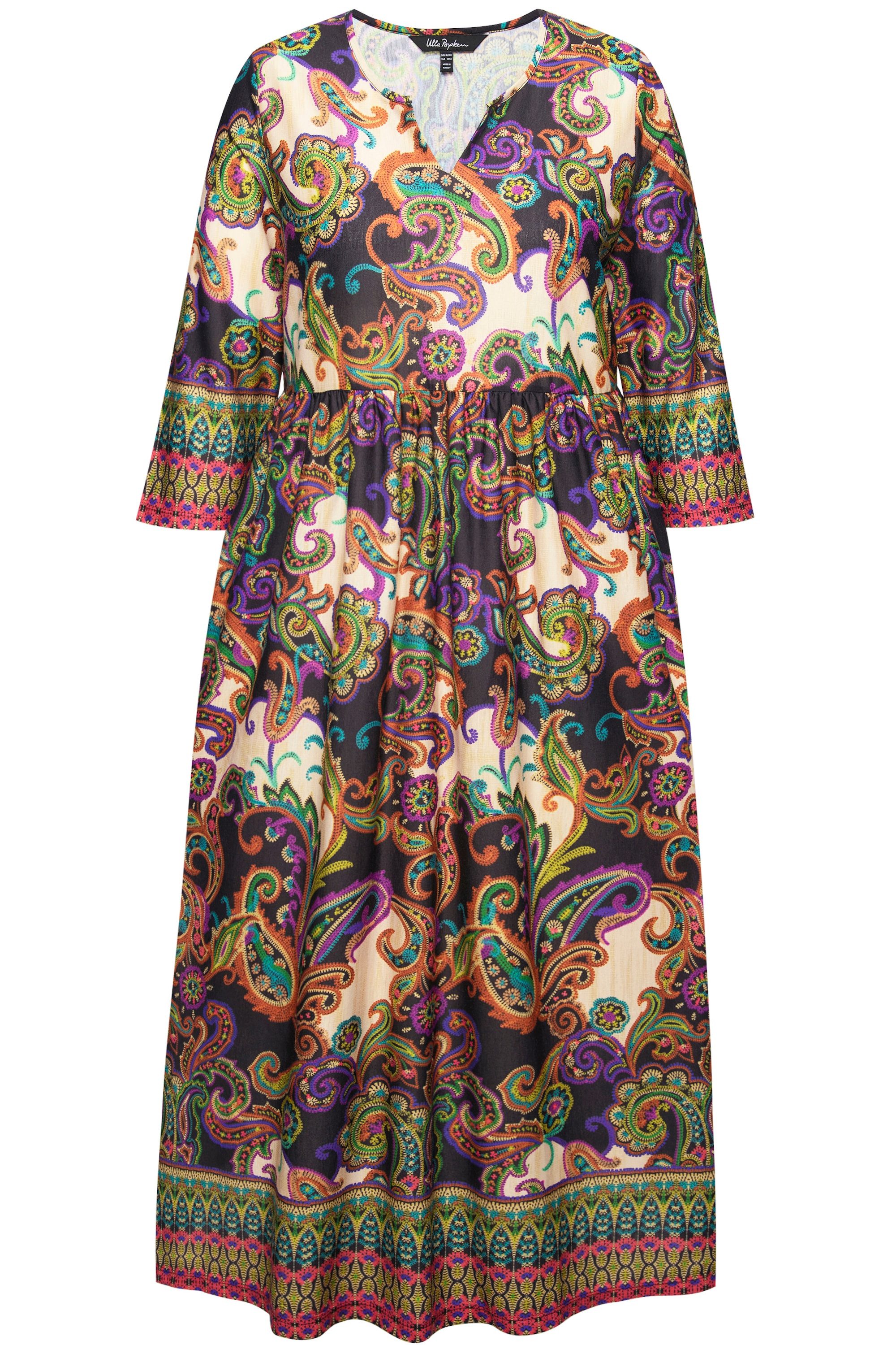 Ulla Popken Maxikleid Jersey-Maxikleid A-Linie CottonTouch günstig online kaufen