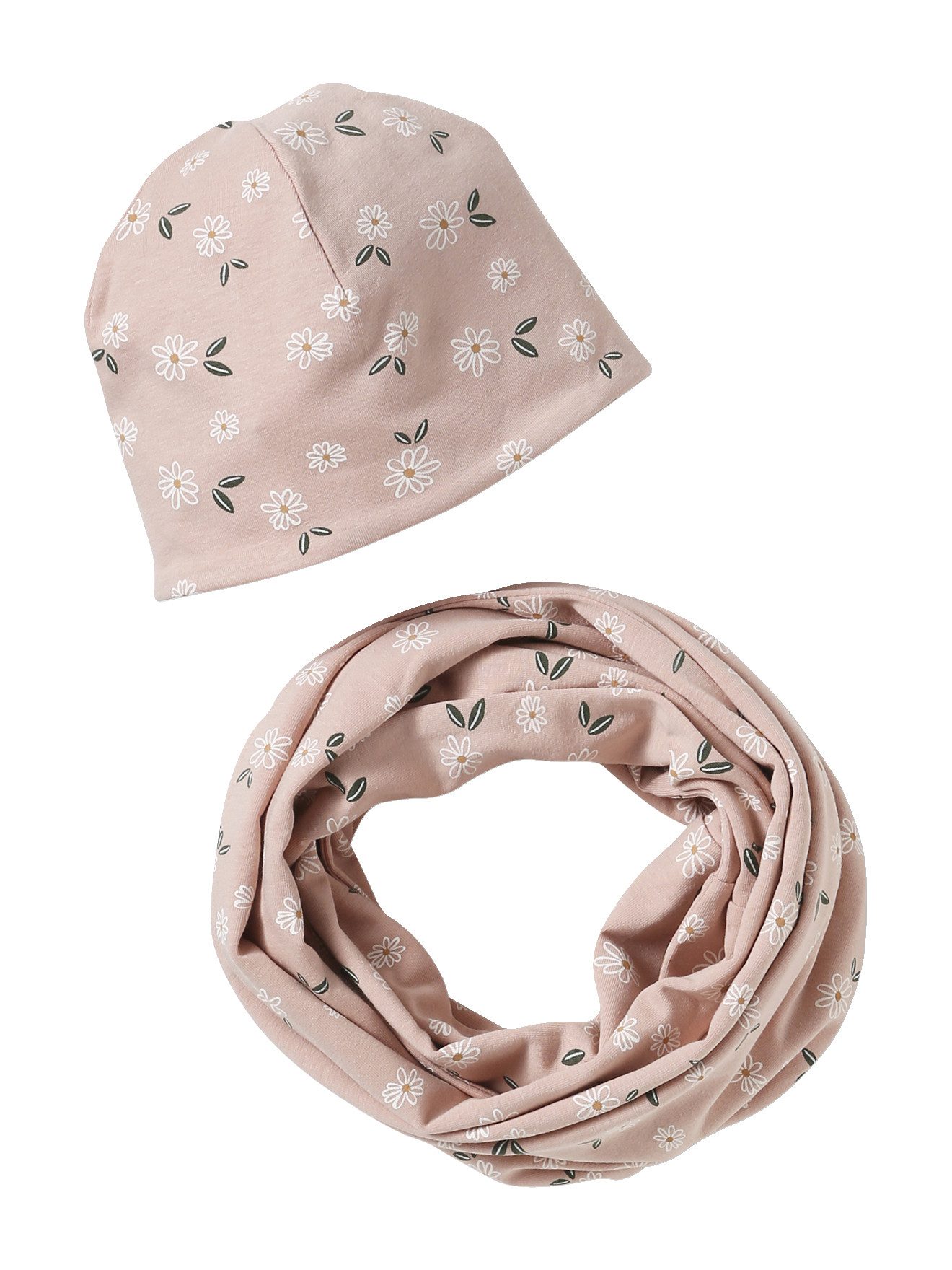Beanie Mädchen-Set: Mütze & Rundschal
