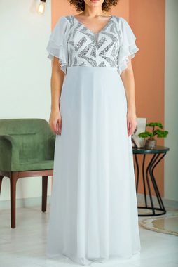 Modabout Abendkleid Langes Maxikleid Hochzeitskleid für Damen - NYELB0553D9827EKR (1-tlg)