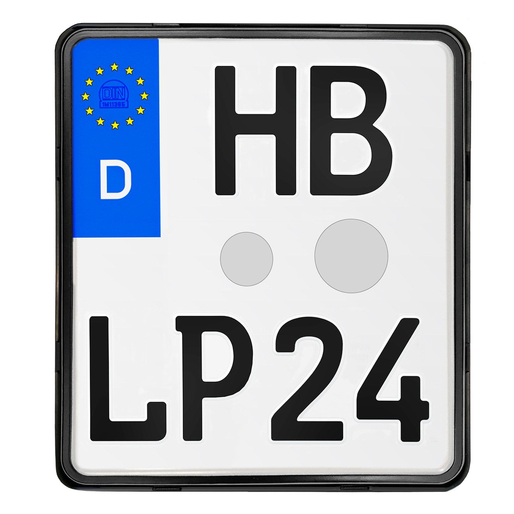 L & P Car Design Kennzeichenhalter für Motorrad 180x200mm Nummernschildhalter Kennzeichenhalter rahmenlos, (1 Stück)