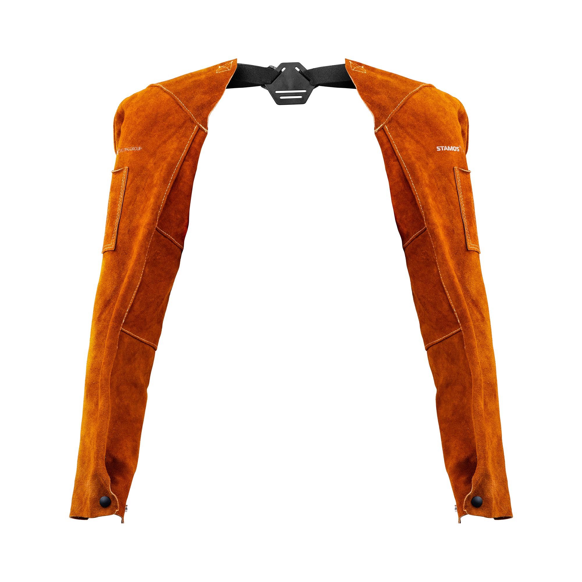 Stamos Welding Group Armschoner Schweißerärmel Schweißer-Armschutz Rindspaltleder 70/57 cm x 16/26 cm