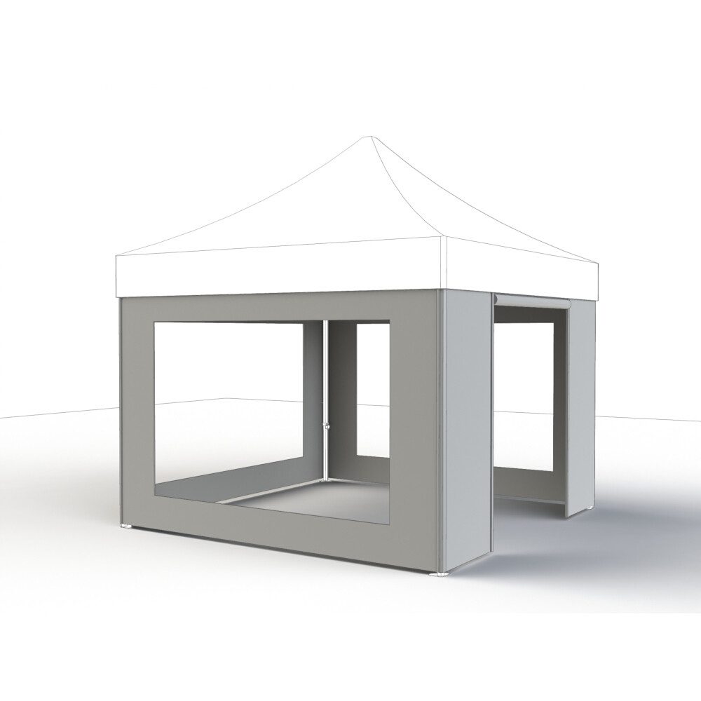 Gartentrends Pavillonseitenteil in weiß, 100% Polyester - 300x0,1x300cm (BxHxT), 300x0,1 cm
