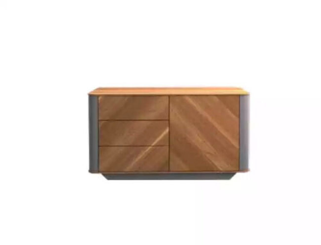 Europa 1x Arbeitszimmer Schreibtisch Schreibtisch in Büro Sideboard + Schreibtisch 1x Kommode JVmoebel (3-St., Made Kommode Sideboard), + Holz Modern 1x