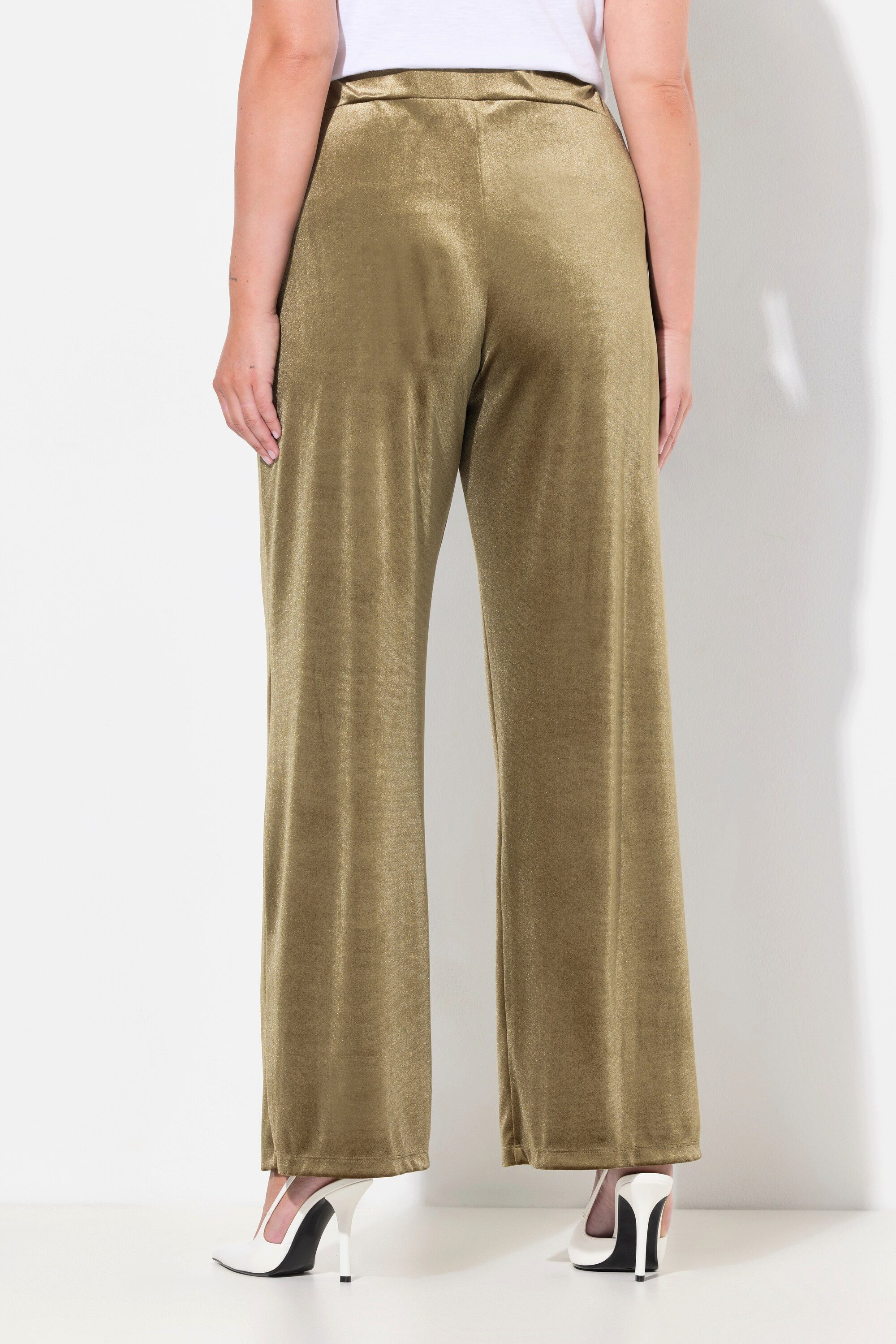 MIAMODA Schlupfhose Samthose weites Bein elastischer Bund