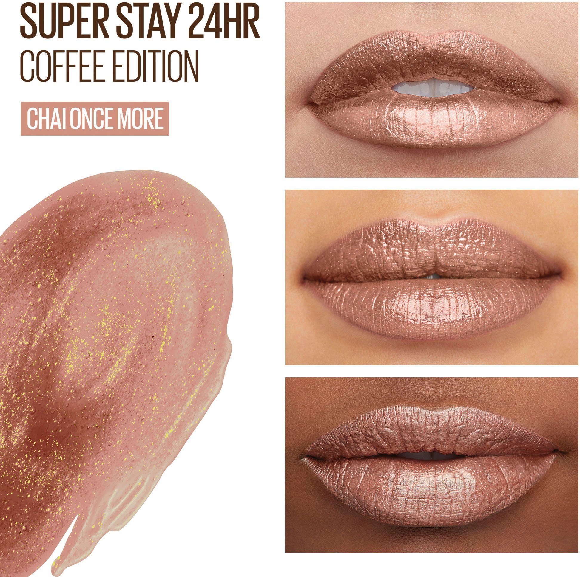 MAYBELLINE NEW YORK Lippenstift Super Chai Nr. Stay 24H 885 Once Coffee More