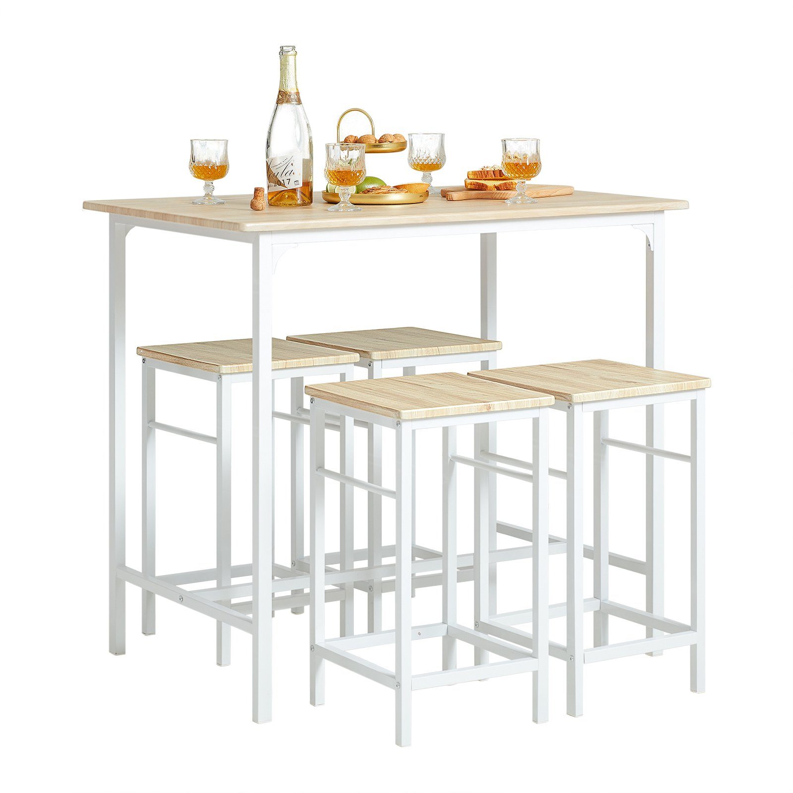 SoBuy Bartisch OGT11, Bartisch Set 5-teilig günstig online kaufen