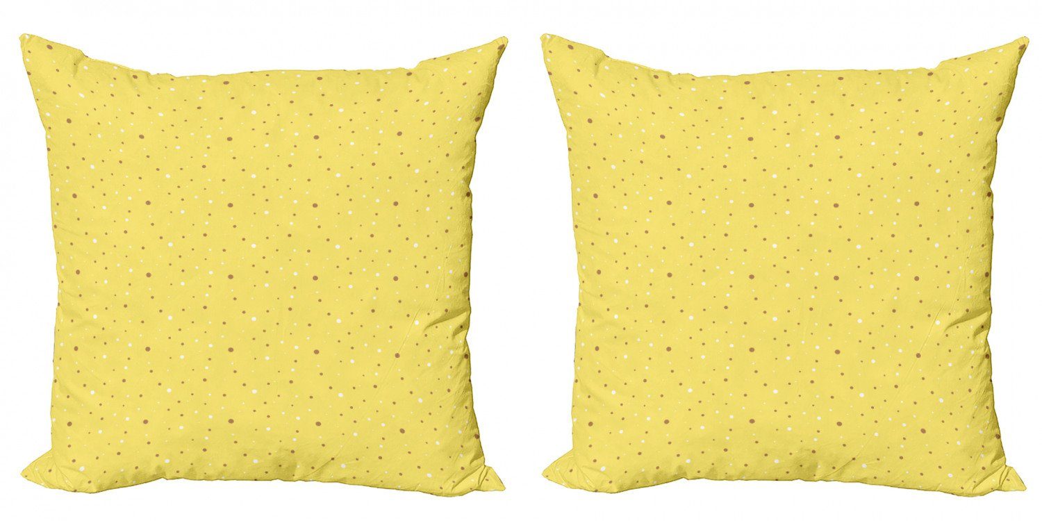 Punkte Gelbe Groß Modern Spots oder Accent Kissenbezüge Abakuhaus Stück), klein (2 Digitaldruck, Doppelseitiger
