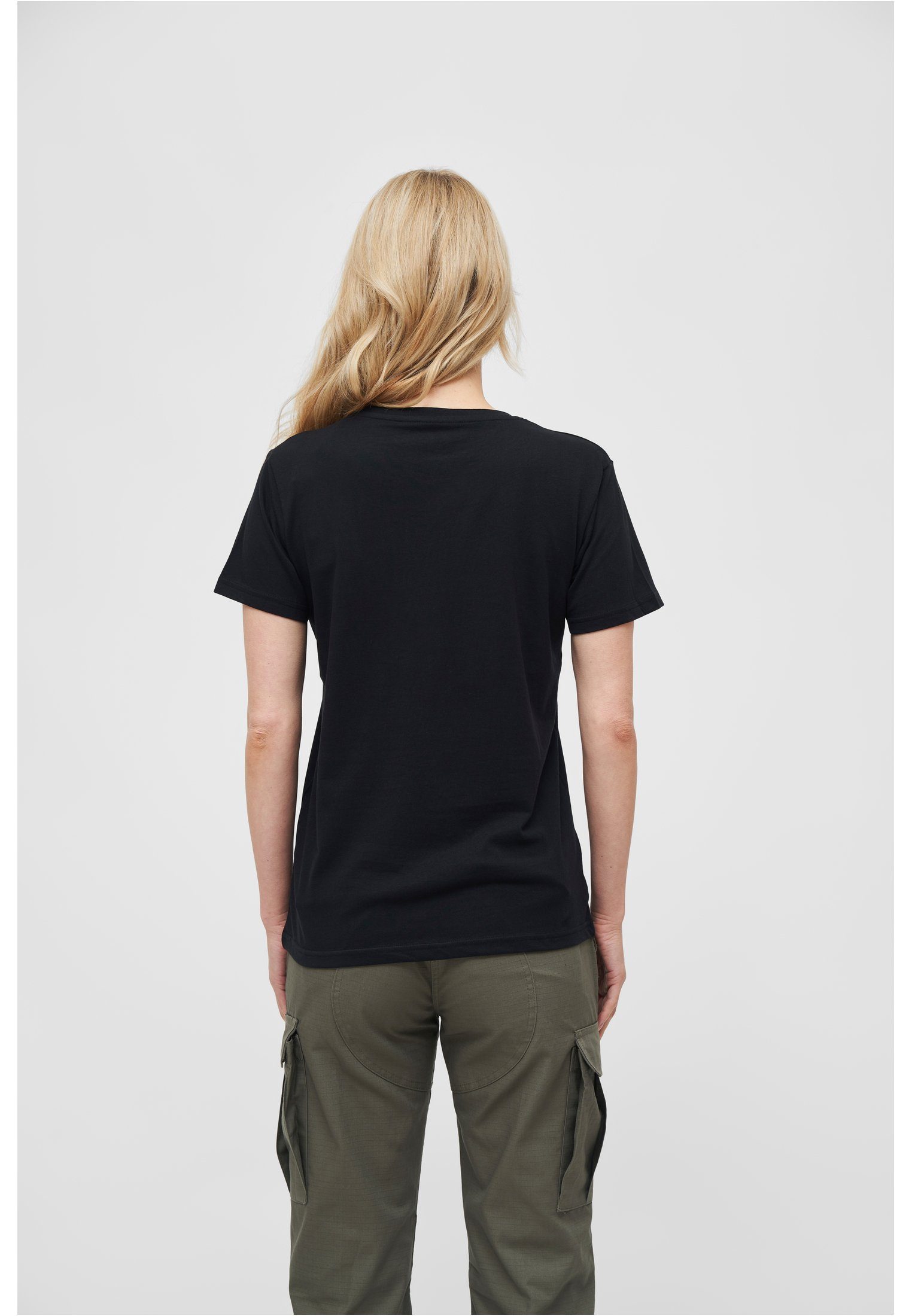 Ladies Brandit (1-tlg) Kurzarmshirt Damen black T-Shirt