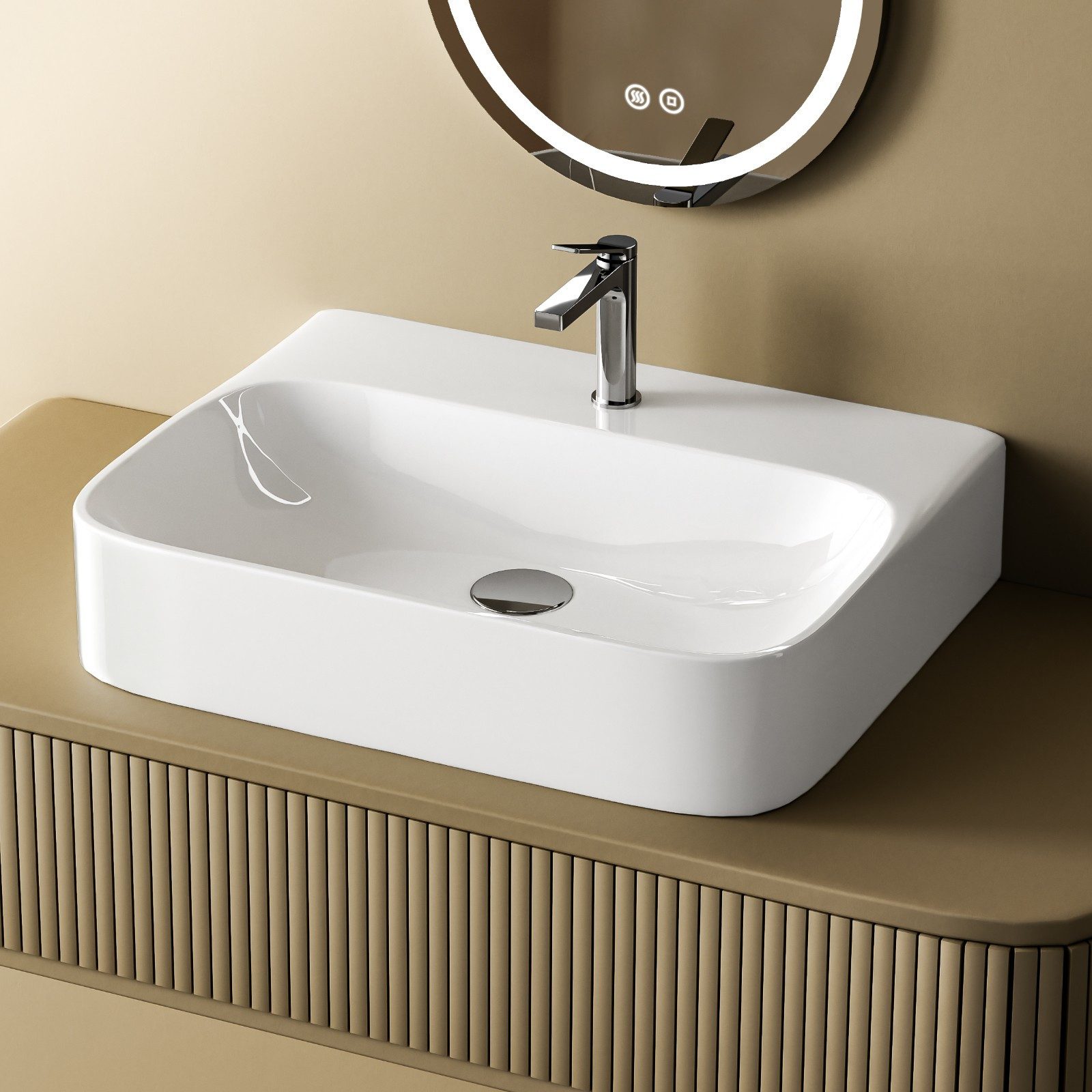 EMKE Aufsatzwaschbecken Kleines Handwaschbecken für Badezimmer günstig online kaufen