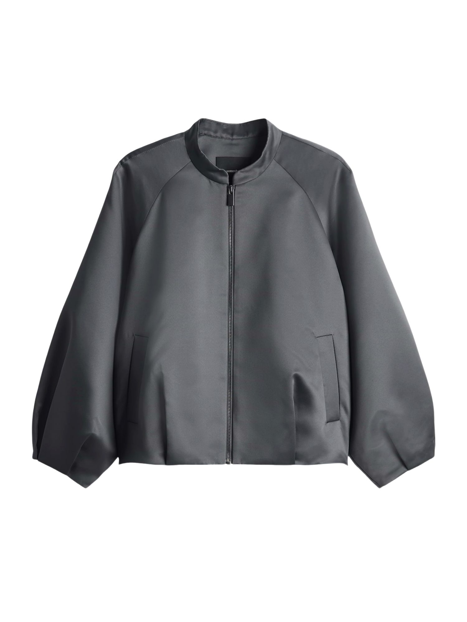 someday Jackenblazer grau,Casual,Polyester,Unifarben,Collegekragen,Lang,Regular Fit