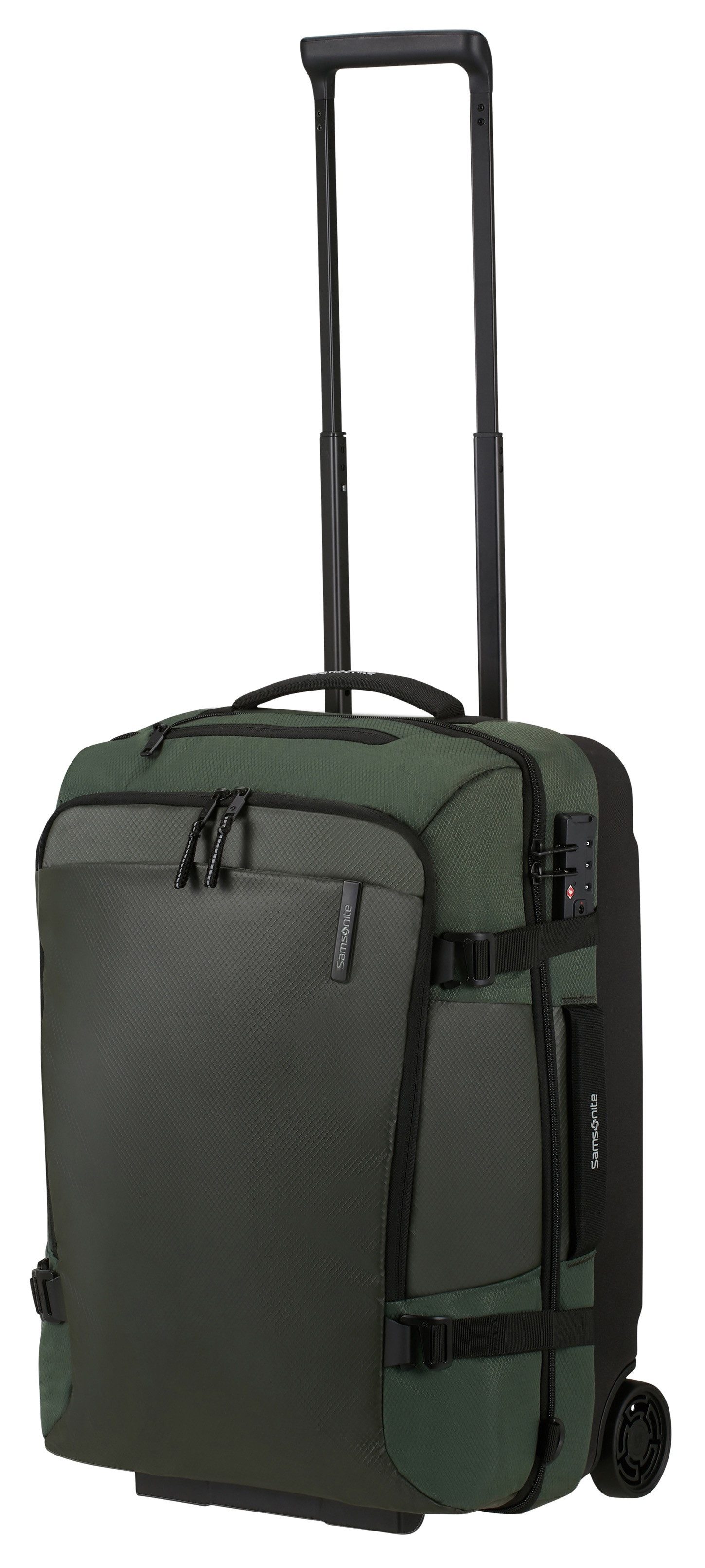 Samsonite Reisetasche ARMOX, 55 cm, Duffle mit Rollen TSA-Schloss Packgurte Trolley-Gestänge