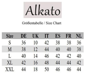 Alkato Longshirt Alkato Damen Shirt 3/4 Arm mit Rundhals