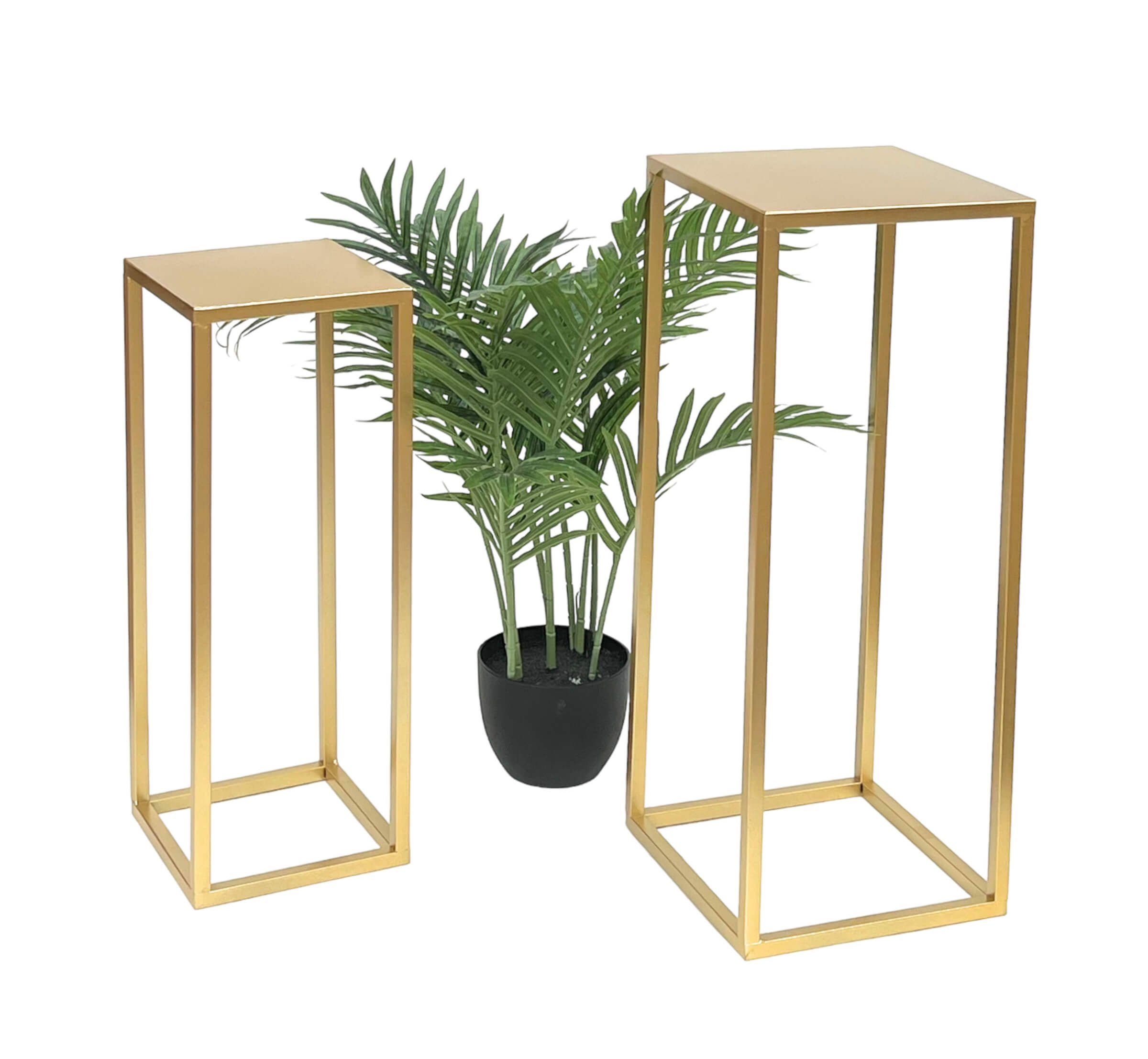 DanDiBo Blumenhocker Metall Gold Eckig Blumenständer 96506 2er Set (2er Set) – Bild 5 von 5