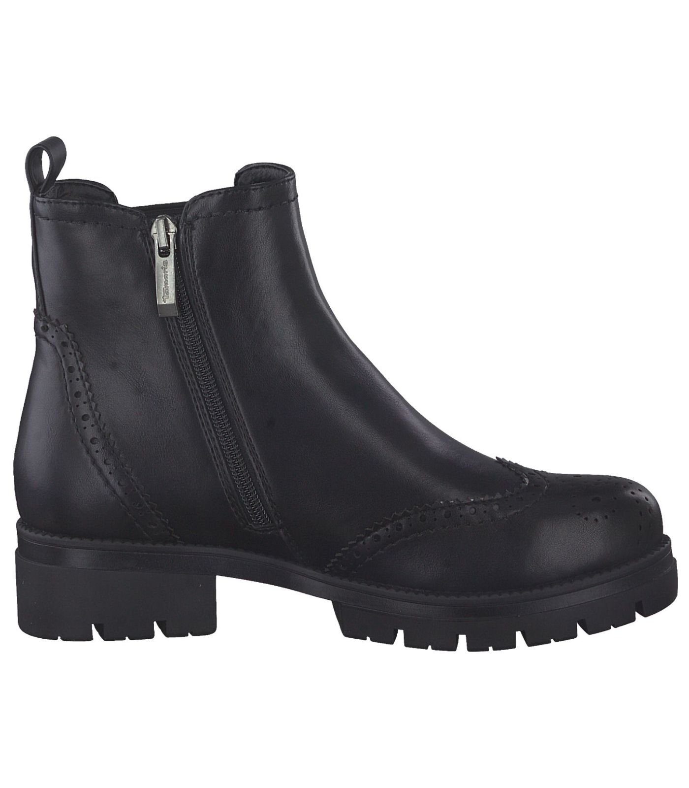 Schwarz (BLACK MATT) Tamaris Stiefelette Stiefelette Lederimitat/Textil