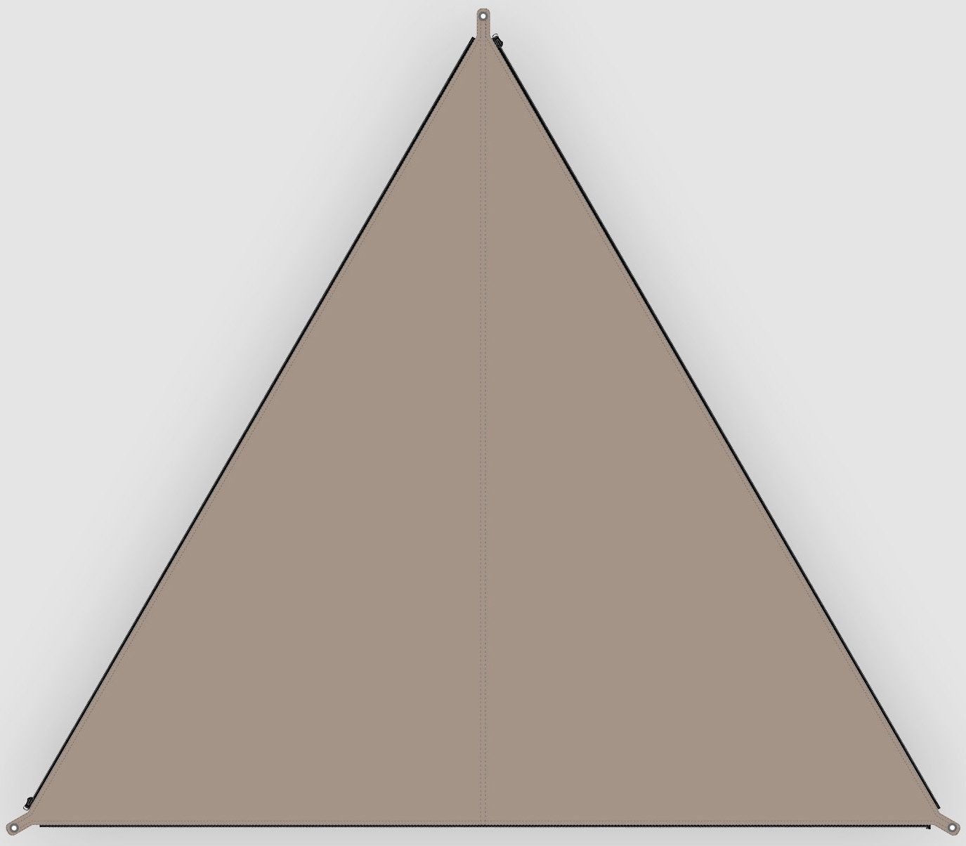 BENT Sonnensegel Verbindbares Sonnensegel TC-Zip-Canvas Single, günstig online kaufen