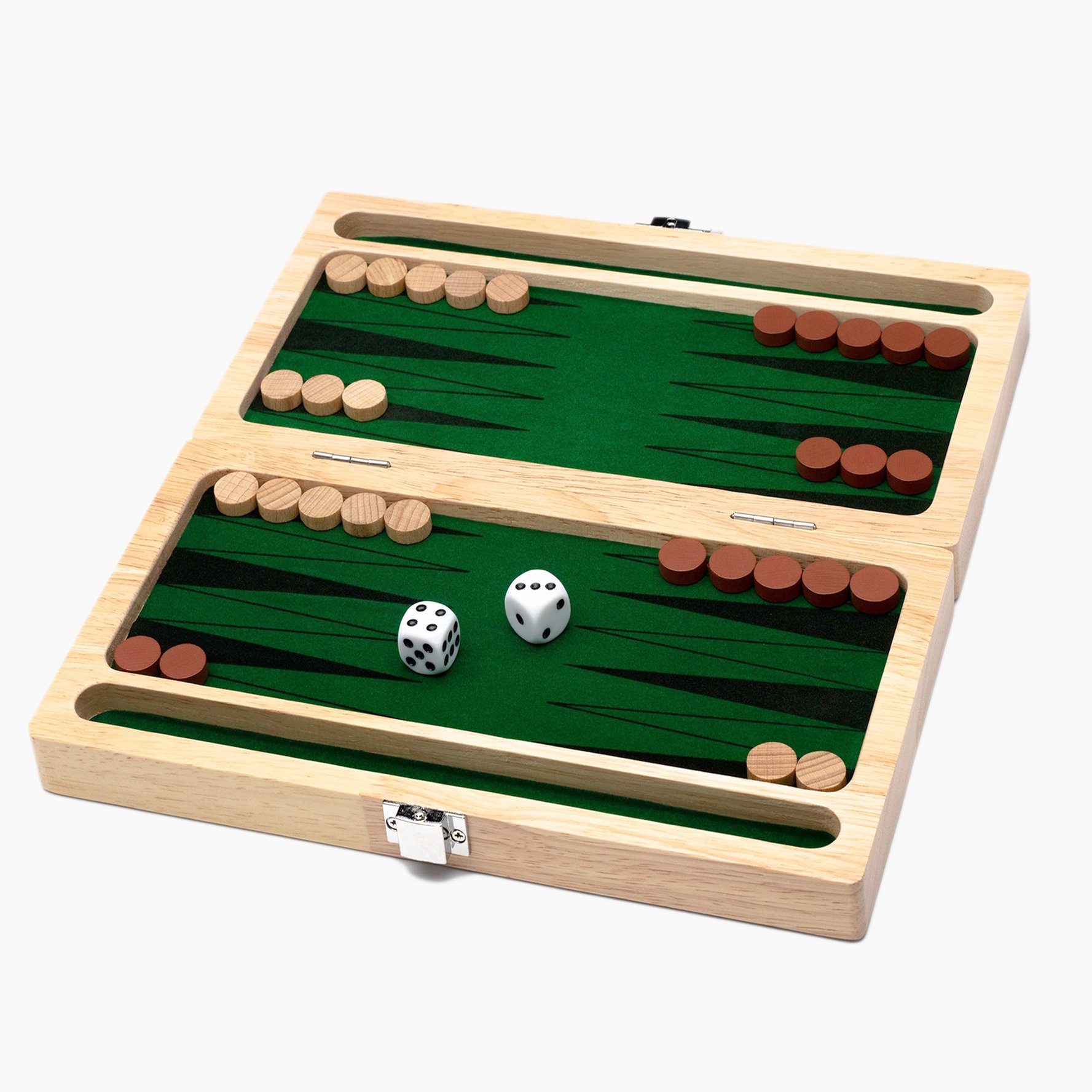 goki Spielesammlung Backgammon, Backgammon Reisespiel, eines der ältesten Brettspiele der Welt.