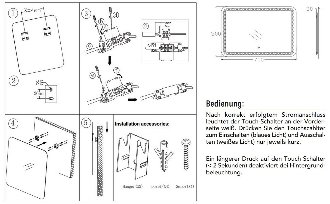 Thumbnail - ChiliTec Lichtschalter Schalter & Schalterprogramm 16W, neutralweiß, 1750lm