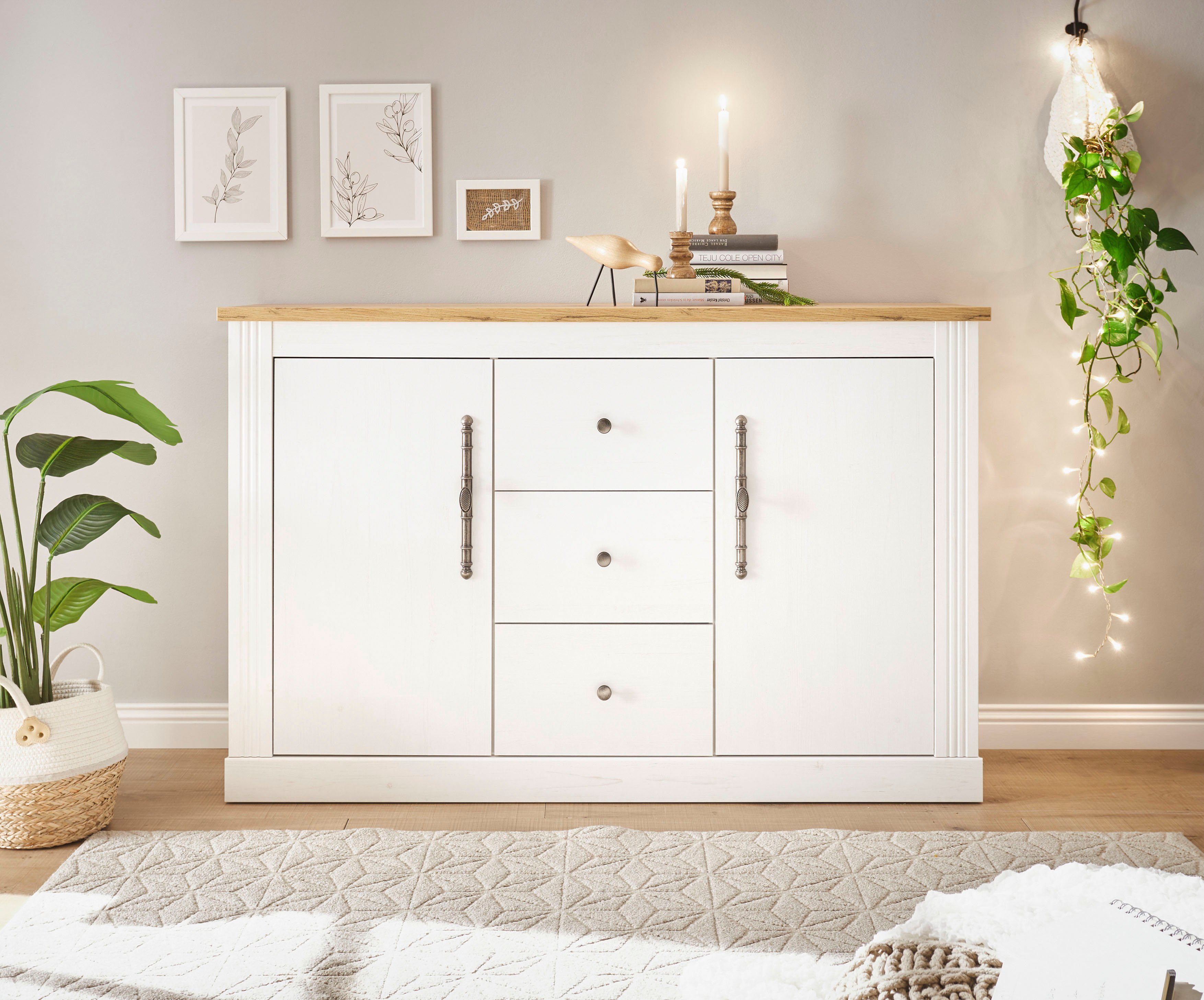 OTTO home Sideboard WESTMINSTER (Breite ca. 146 cm), im romantischen Landhausstil