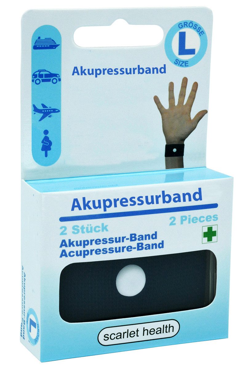 scarlet products Akupressur-System-Bandage, scarlet health, Akupressurband »Sea«, 1 Paar elastische Armbänder