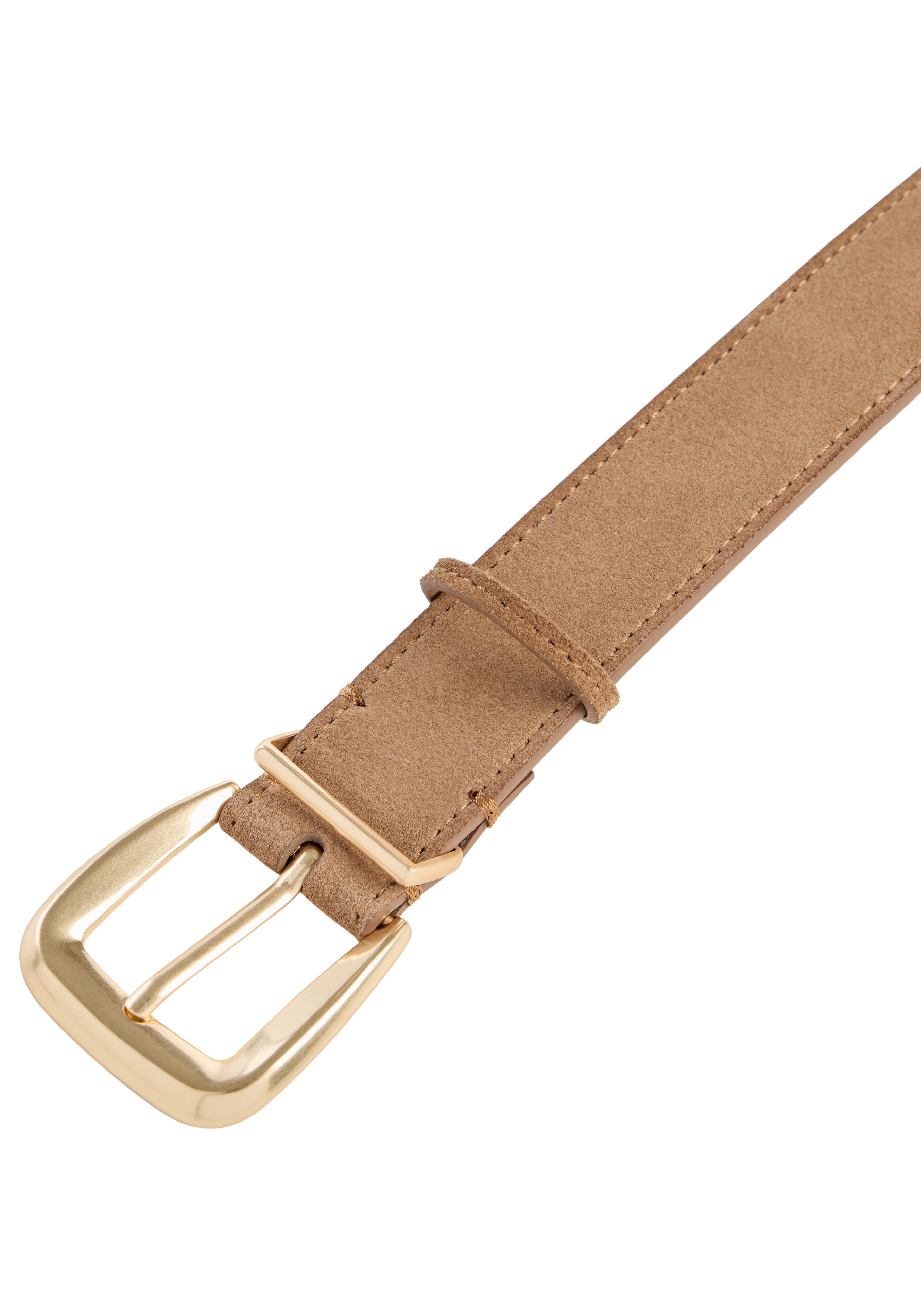 Calvin Klein Ledergürtel HW END TIP BUCKLE SUEDE 30MM Wildleder, Metallschließe, Größenverstellbar
