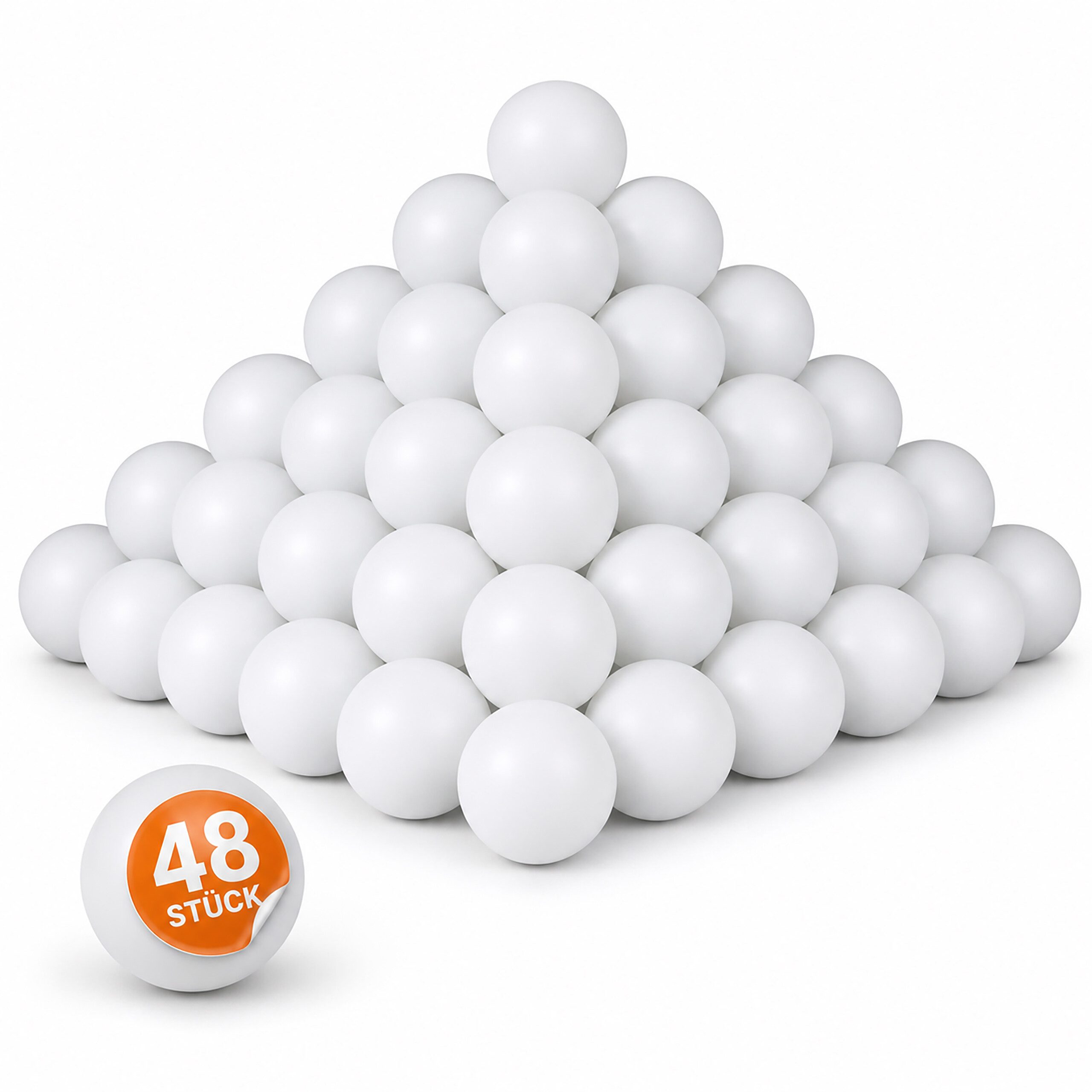 relaxdays Tischtennisball 288x Beer Pong Bälle (288-St)