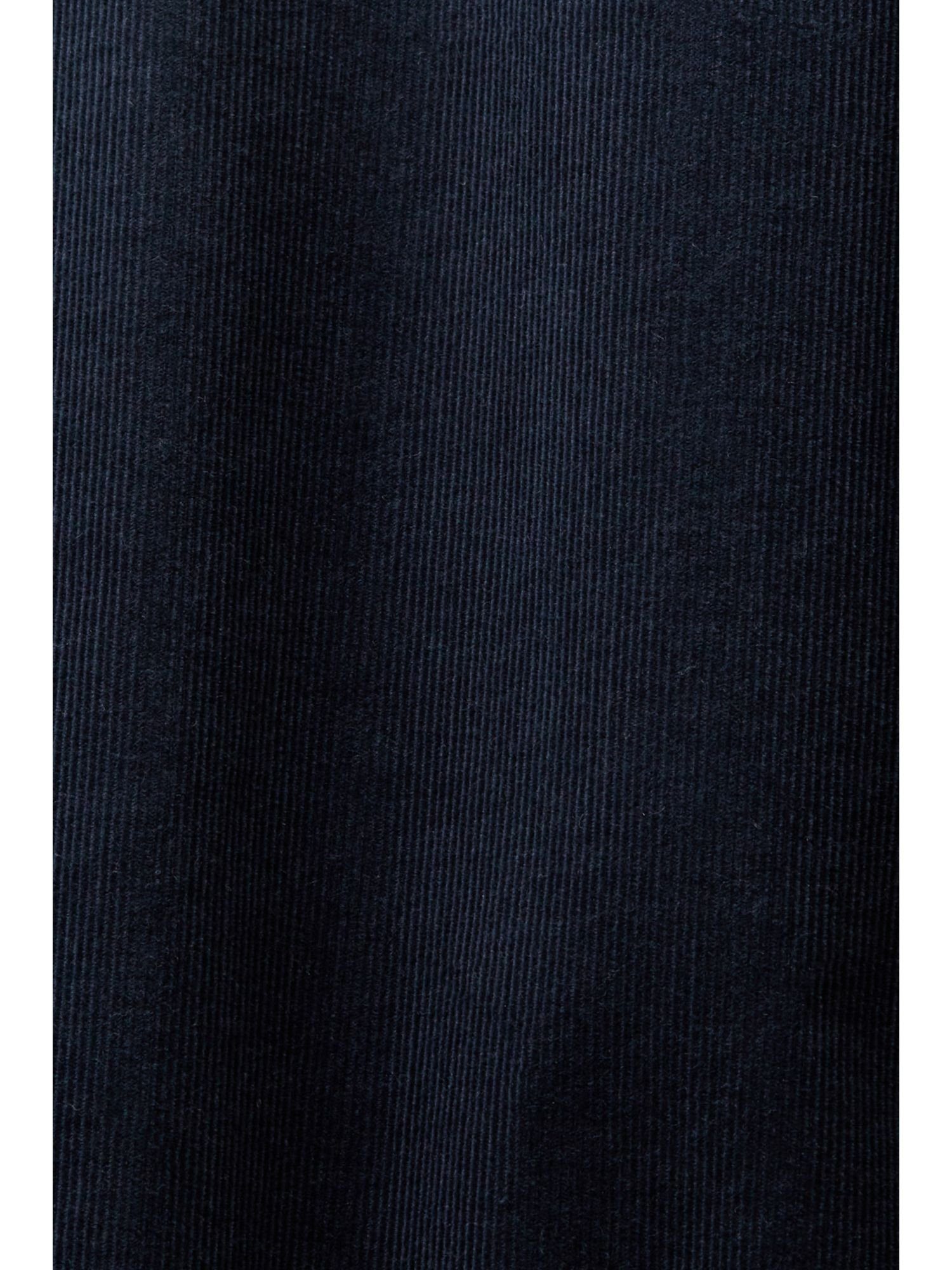 Esprit Langarmhemd Hemd PETROL 100% Baumwolle Cord, BLUE aus