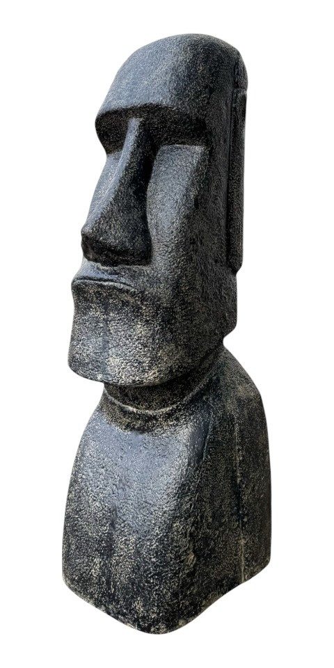 FaHome Gartenfigur Rapa NUI Moai Statue, Skulptur Garten Lavasand-Steingemisch Figur, Kultursymbol der Osterinsel- 150cm /200cm