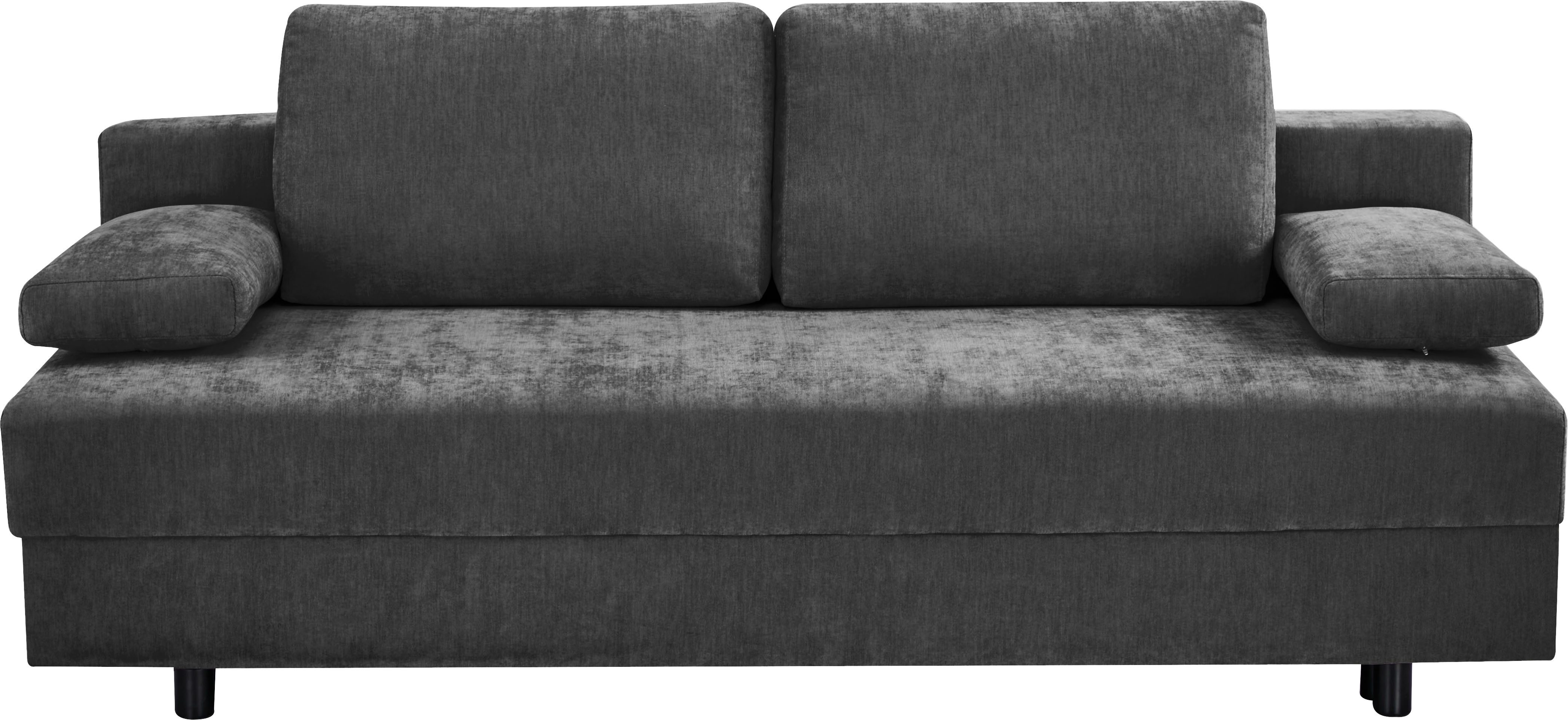 OTTO home Schlafsofa ONNIKO, Breite: 192 cm, Liegefläche 121x192 cm, Feinstruktur-Bezug, mit Bettfunktion & Bettkasten