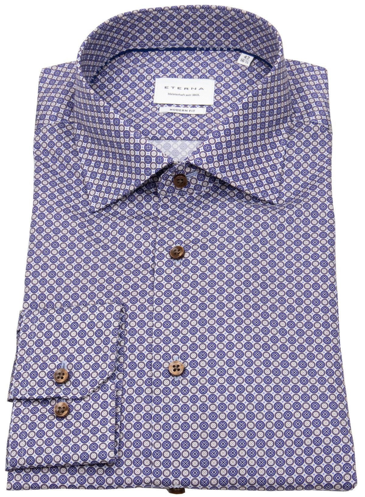 Eterna Langarmhemd Modern Fit leicht tailliert günstig online kaufen