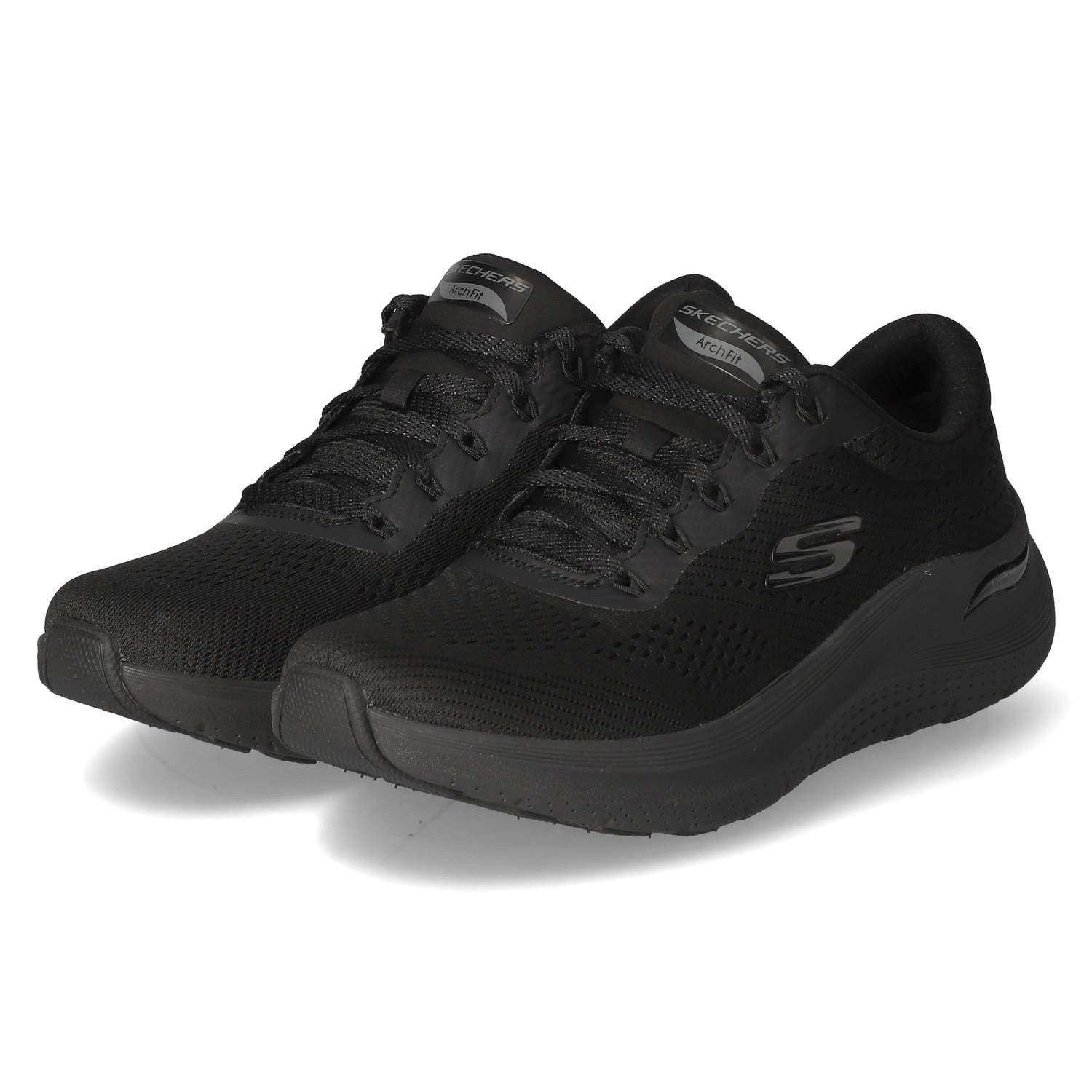 Skechers Skechers 150051 BBK Damen Textil schwarz Schnürschuh günstig online kaufen