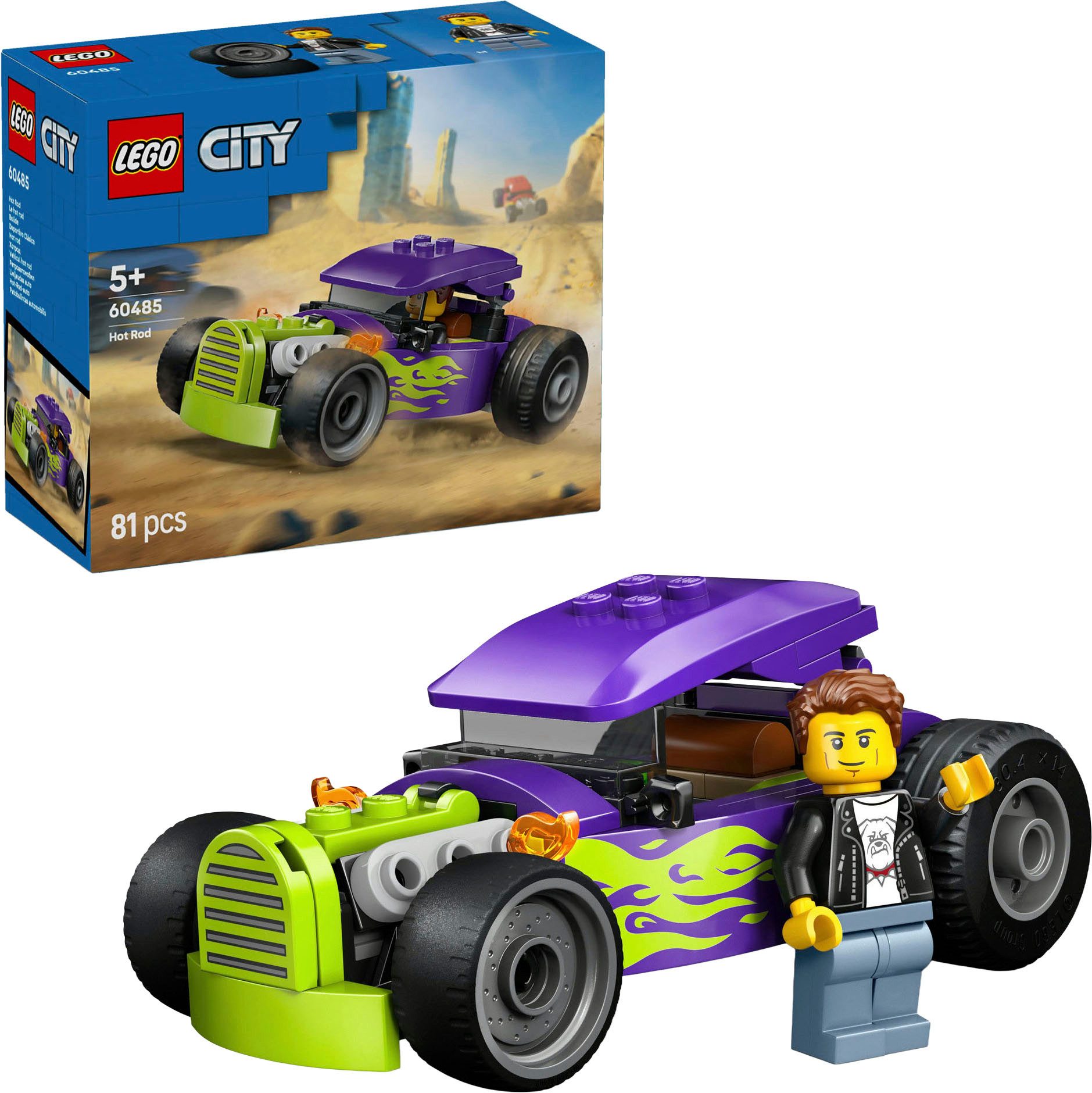 LEGO® Hot Rod (60485), LEGO City Konstruktionsspielsteine, (81 St), Made in günstig online kaufen