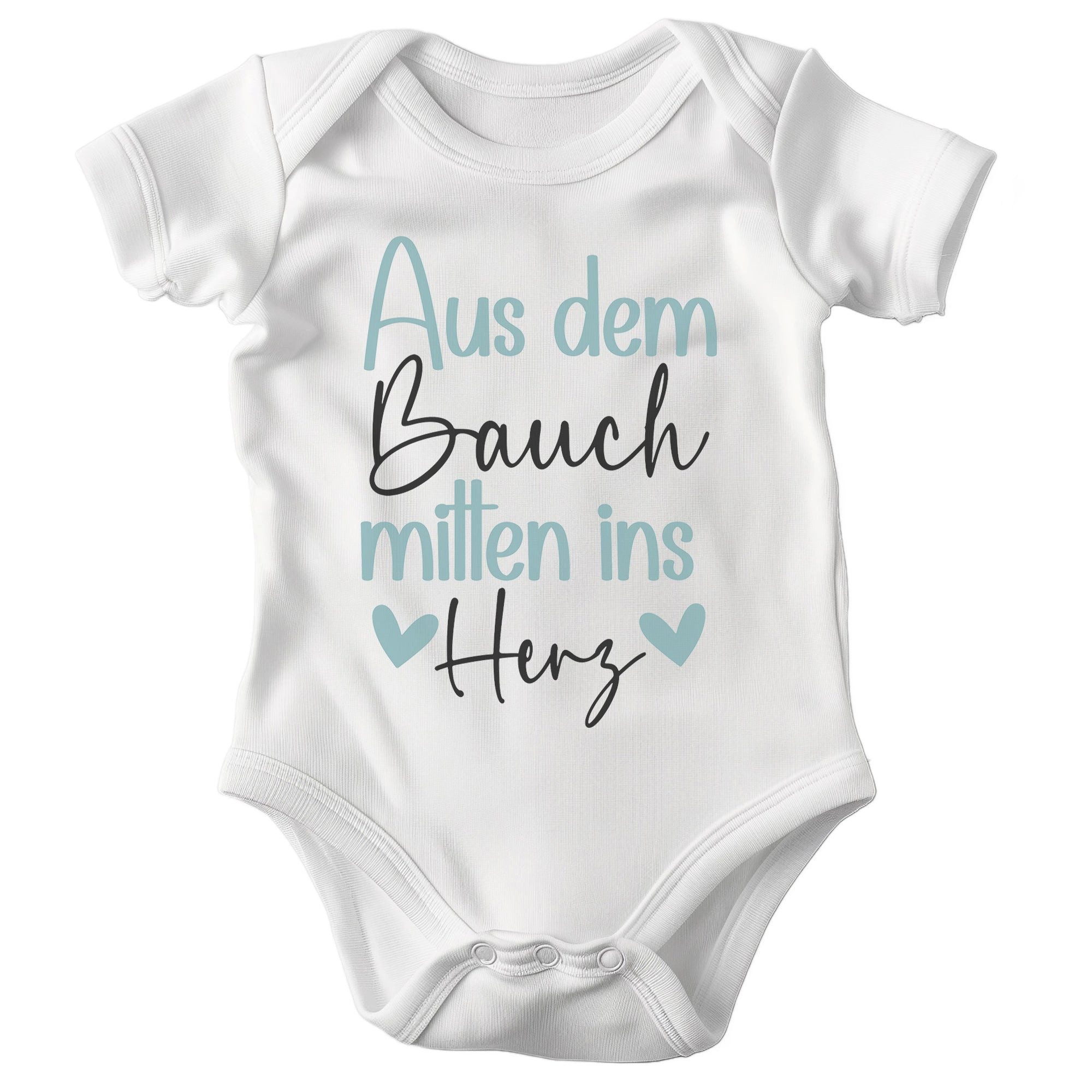 Kurzarmbody Bio Unisex Babybody Weiss Kurzarm Strampler Babyparty Geschenk Weich