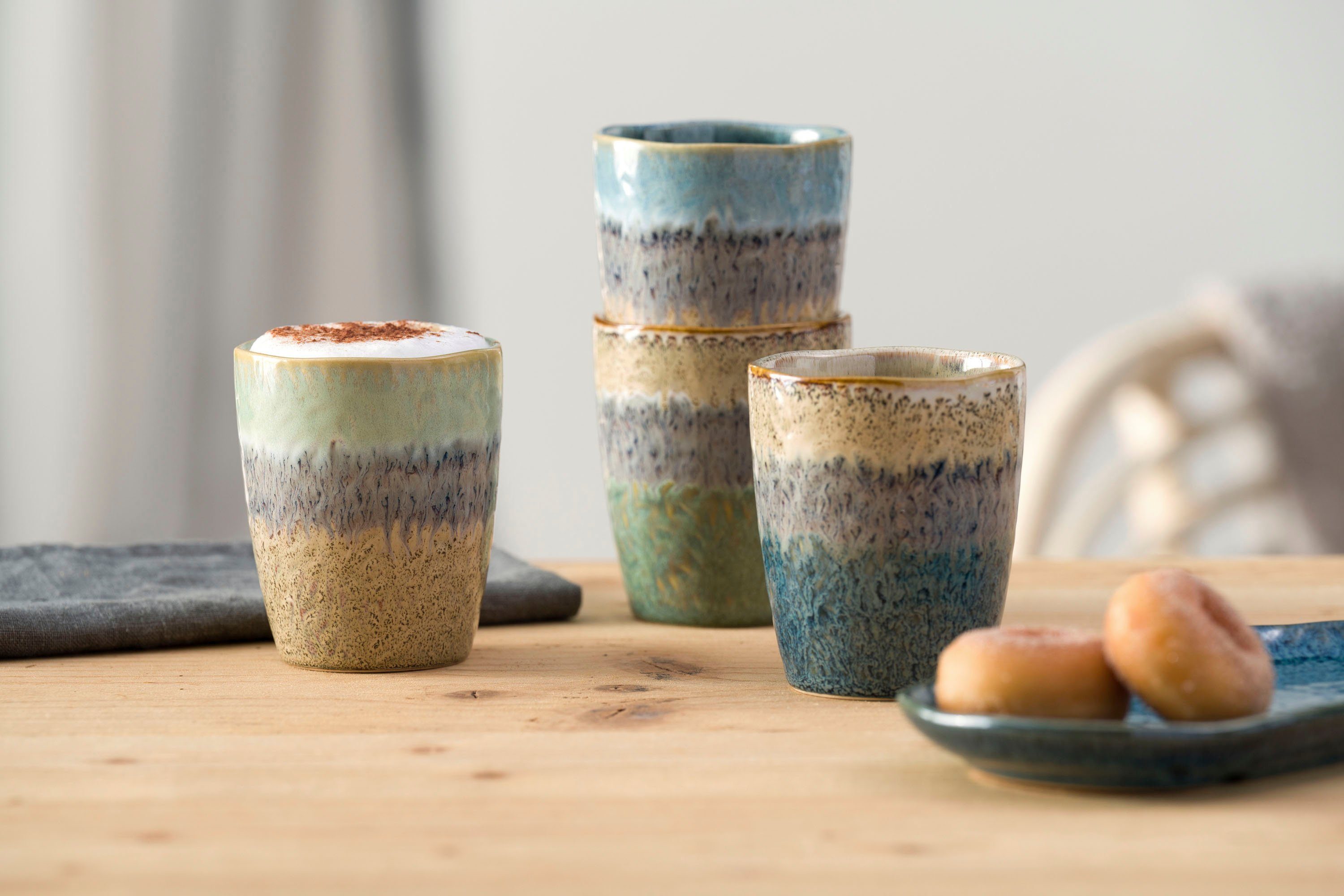 LEONARDO Gläser-Set MATERA, 4-tlg., Keramik, 300 ml, 4-teilig