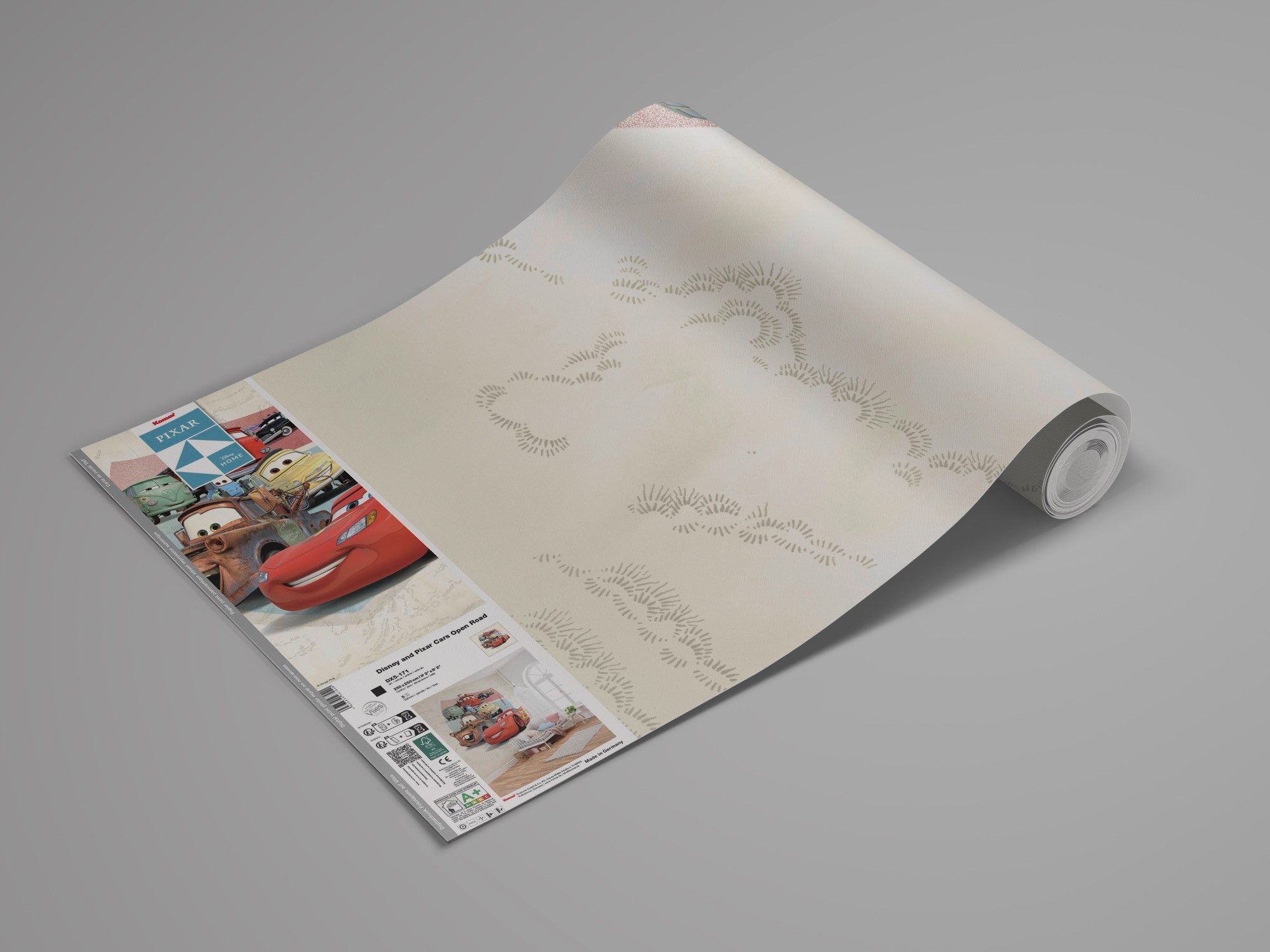 Komar Kindertapete Disney and Pixar Cars Open Road, glatt, bedruckt, (Packung, 1 St)